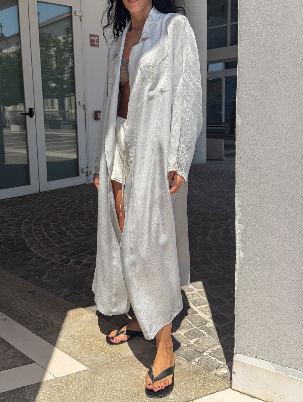 100 silk vestaglia