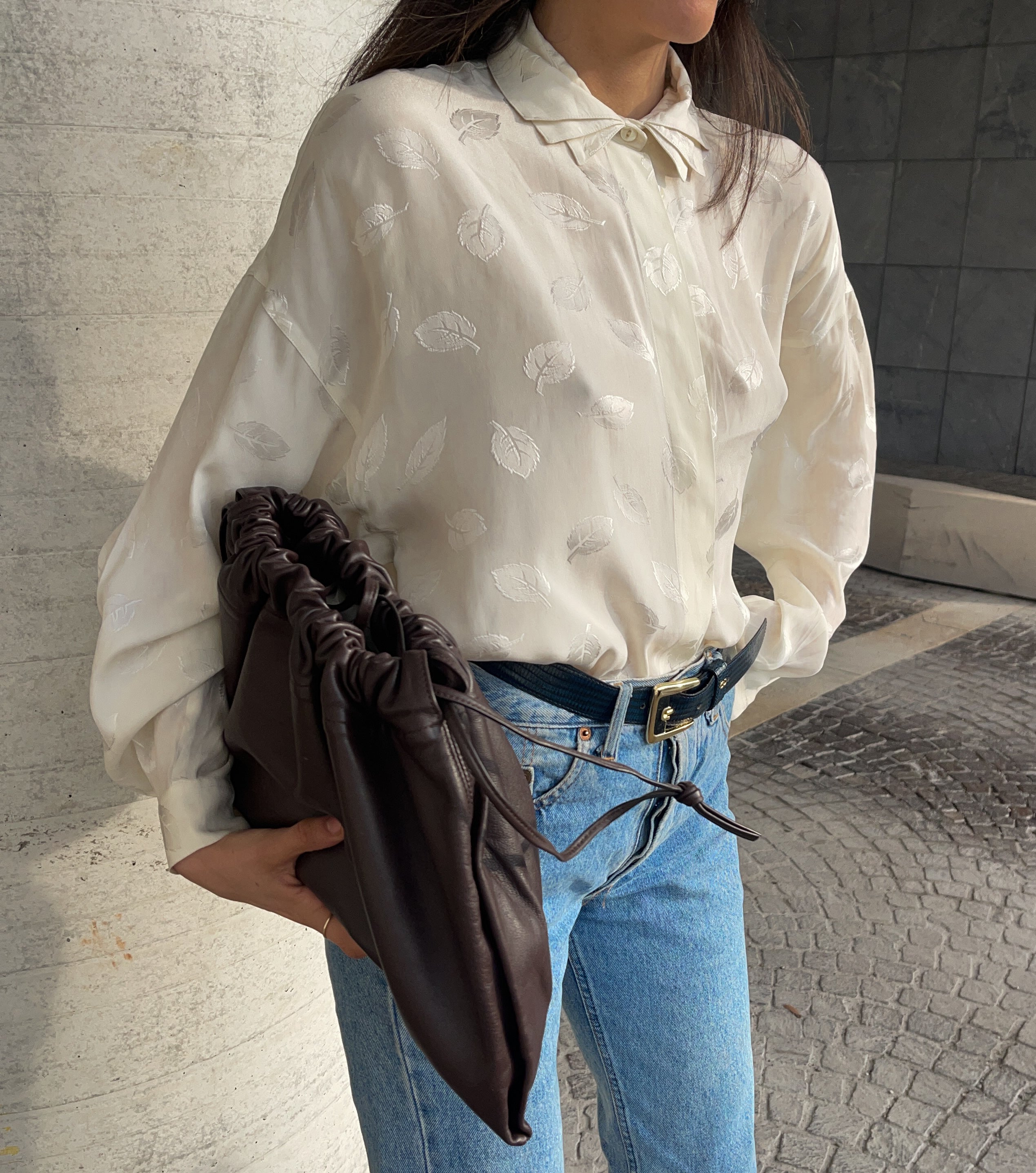 Triple collar Silk shirt