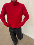100 wool red jumper