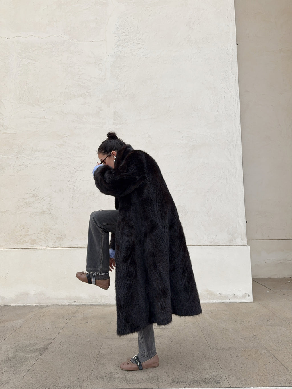 Mink fur coat