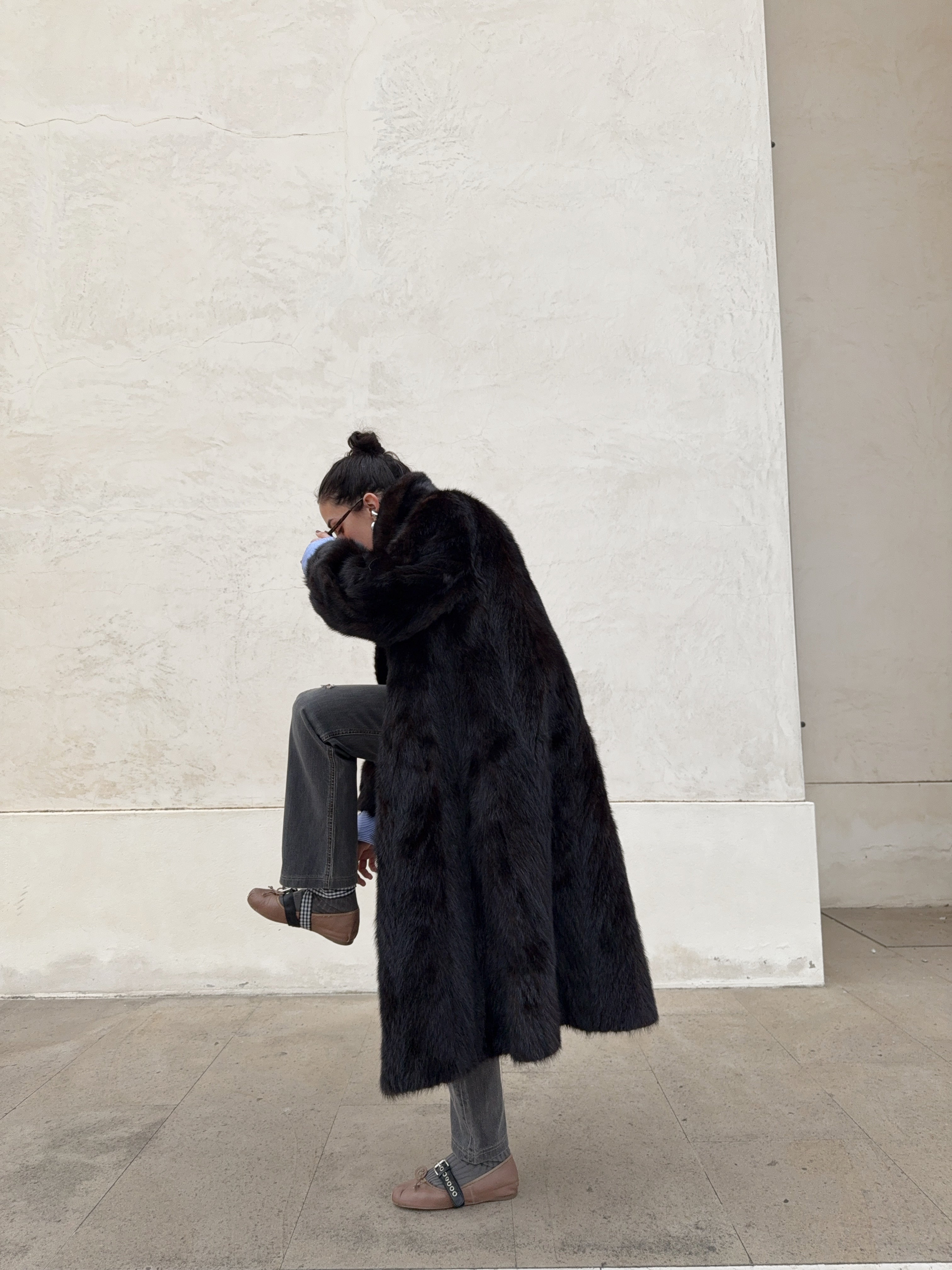 Mink fur coat