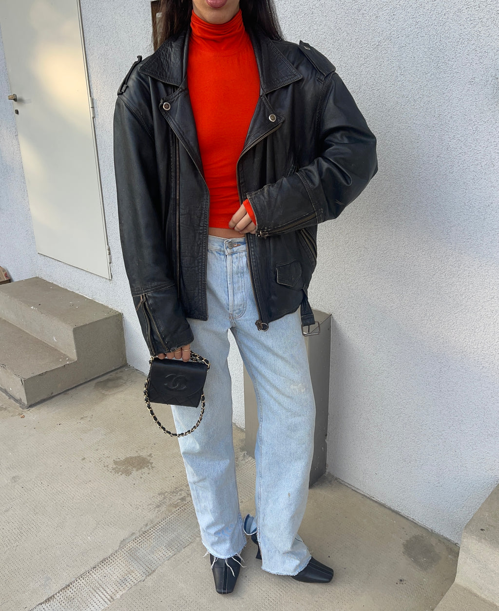 Chiodo 80s nappa
