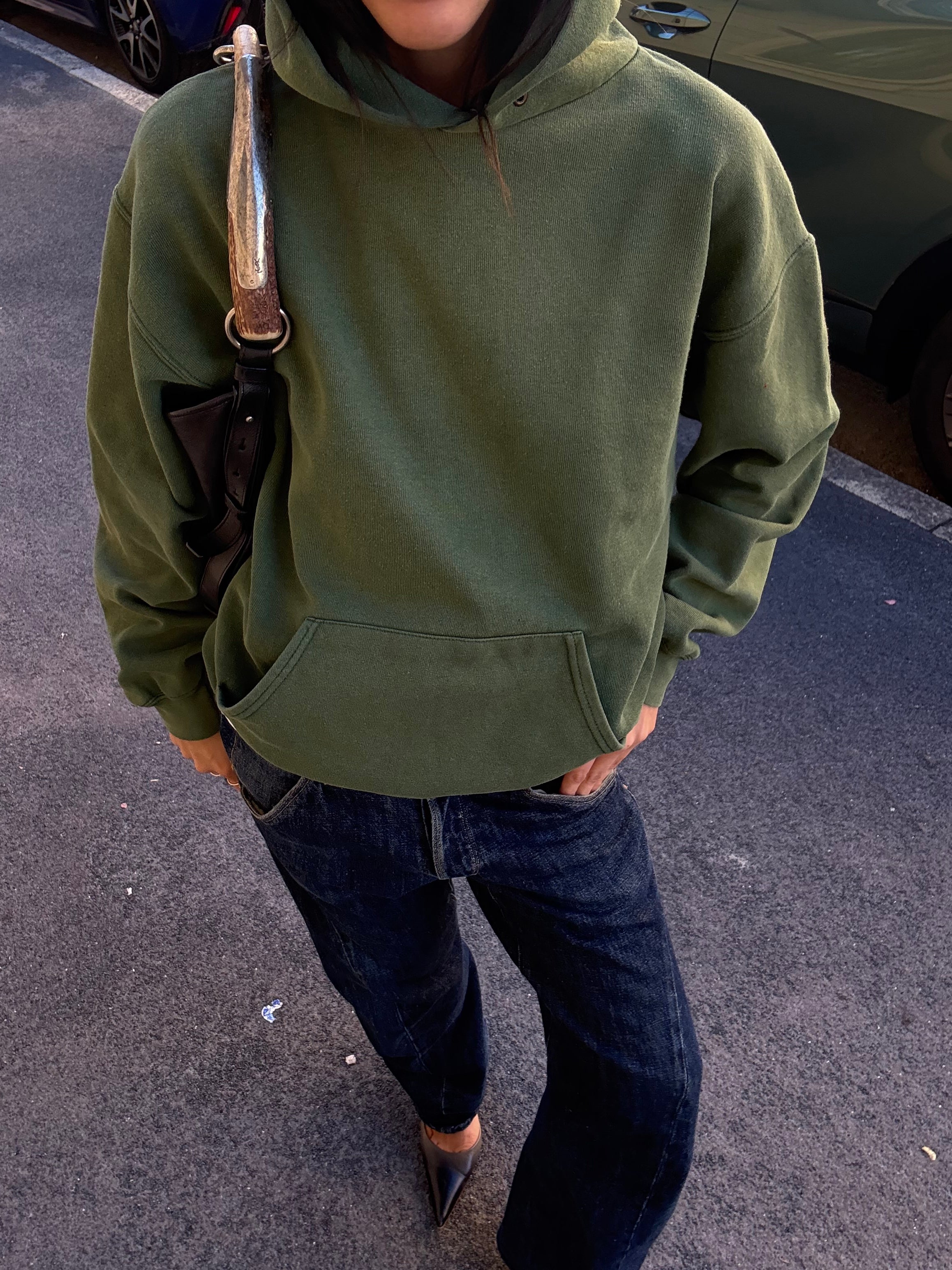 Vintage green hoodie