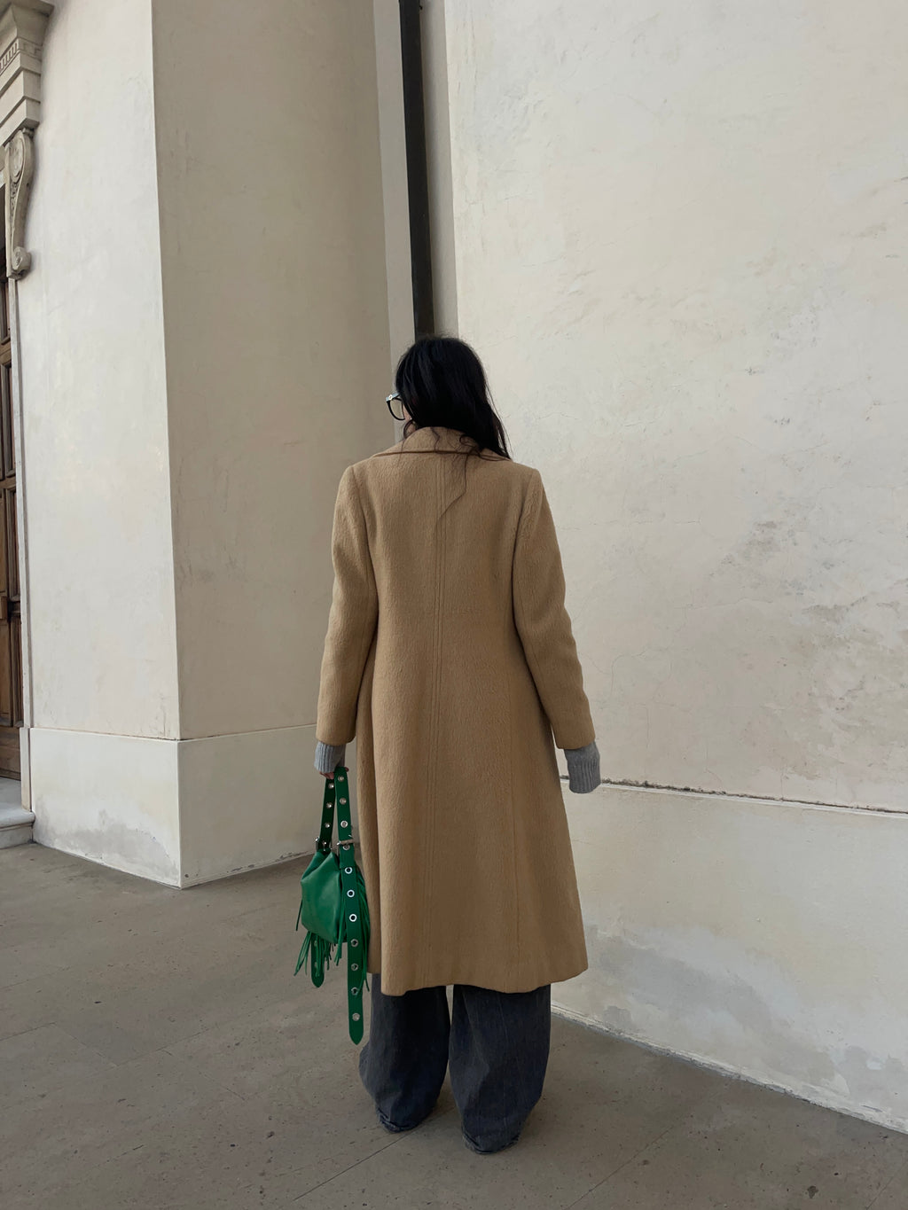 Camel petite coat