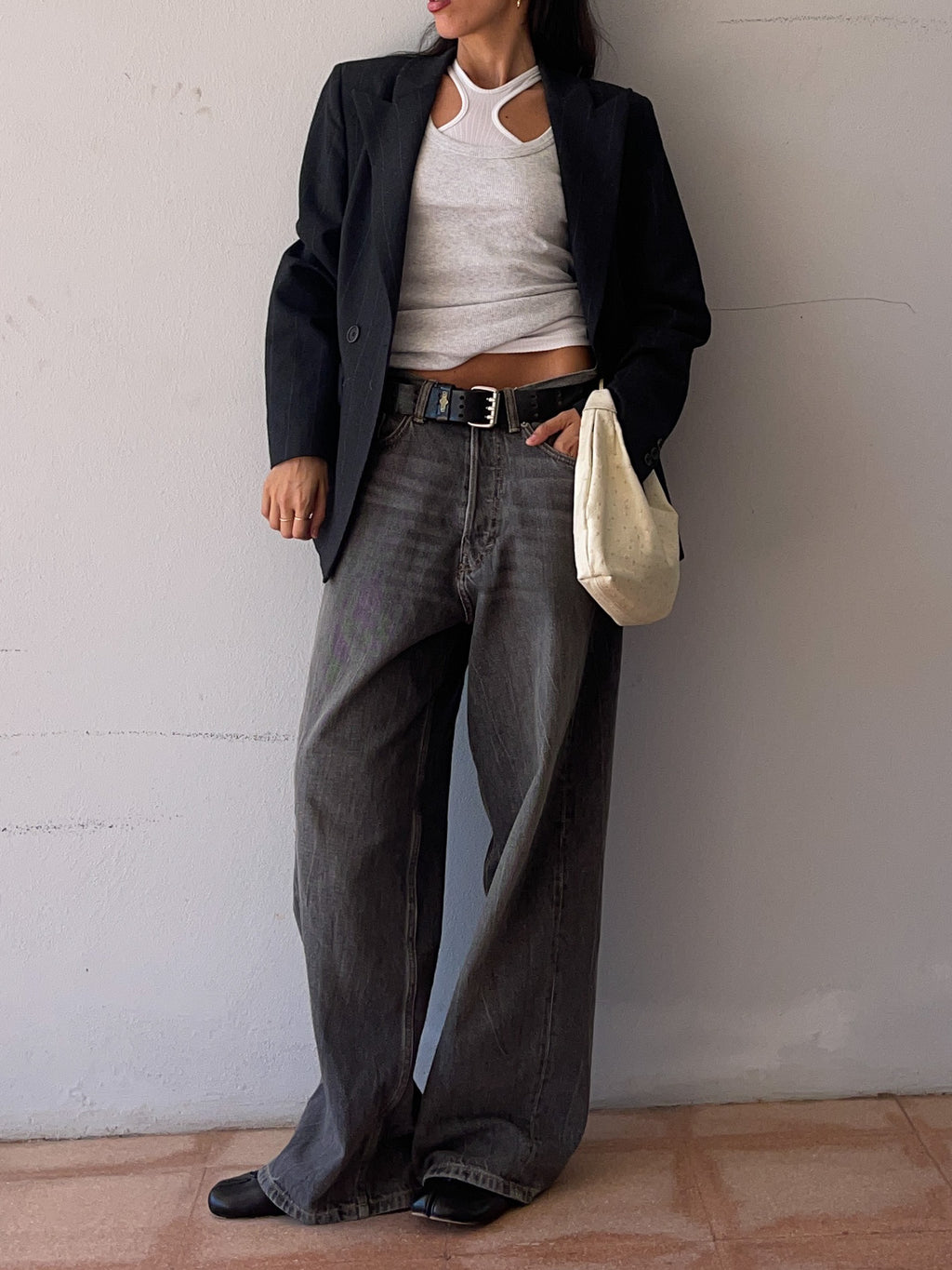 Gessato suit