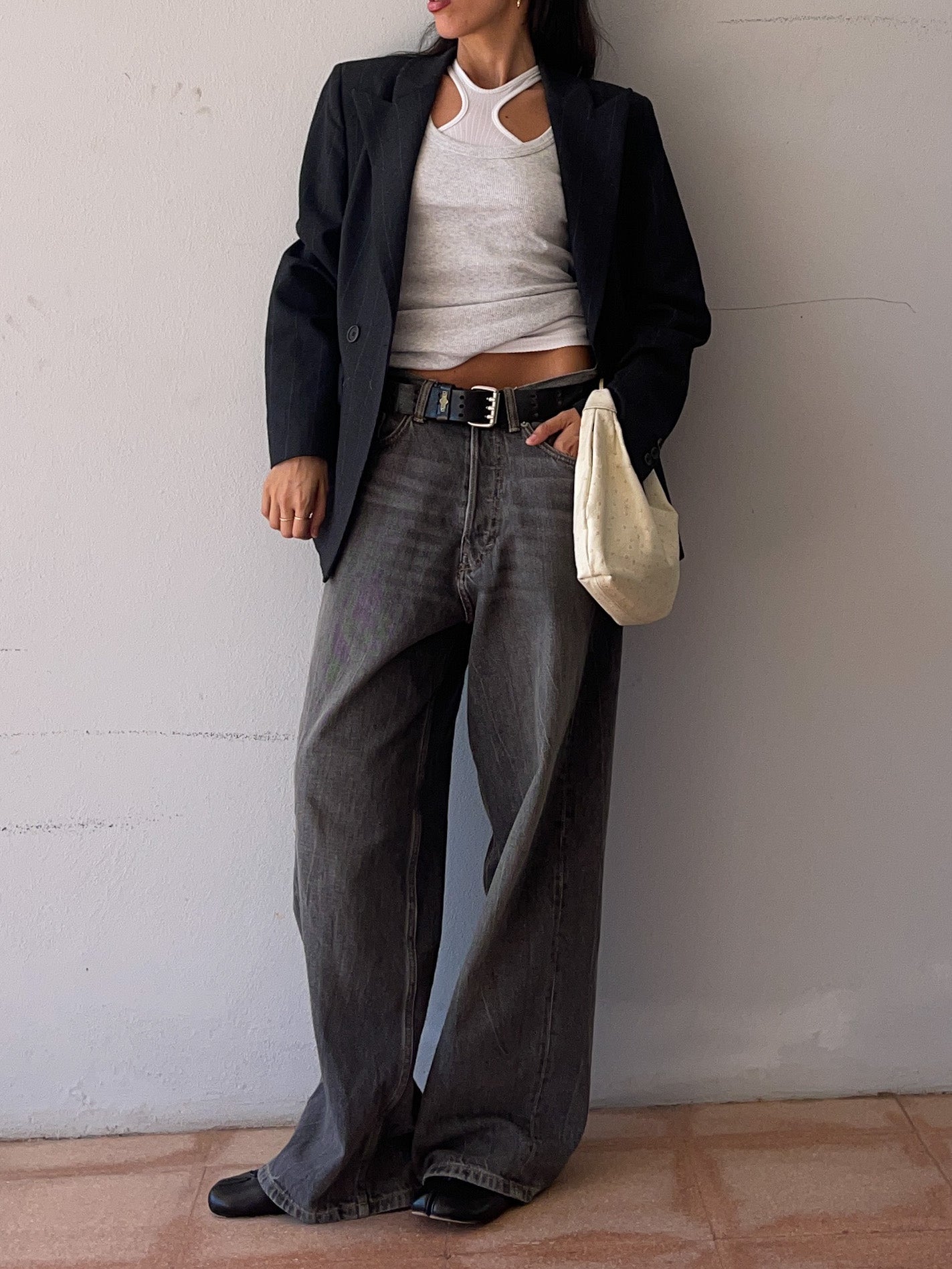 Gessato suit