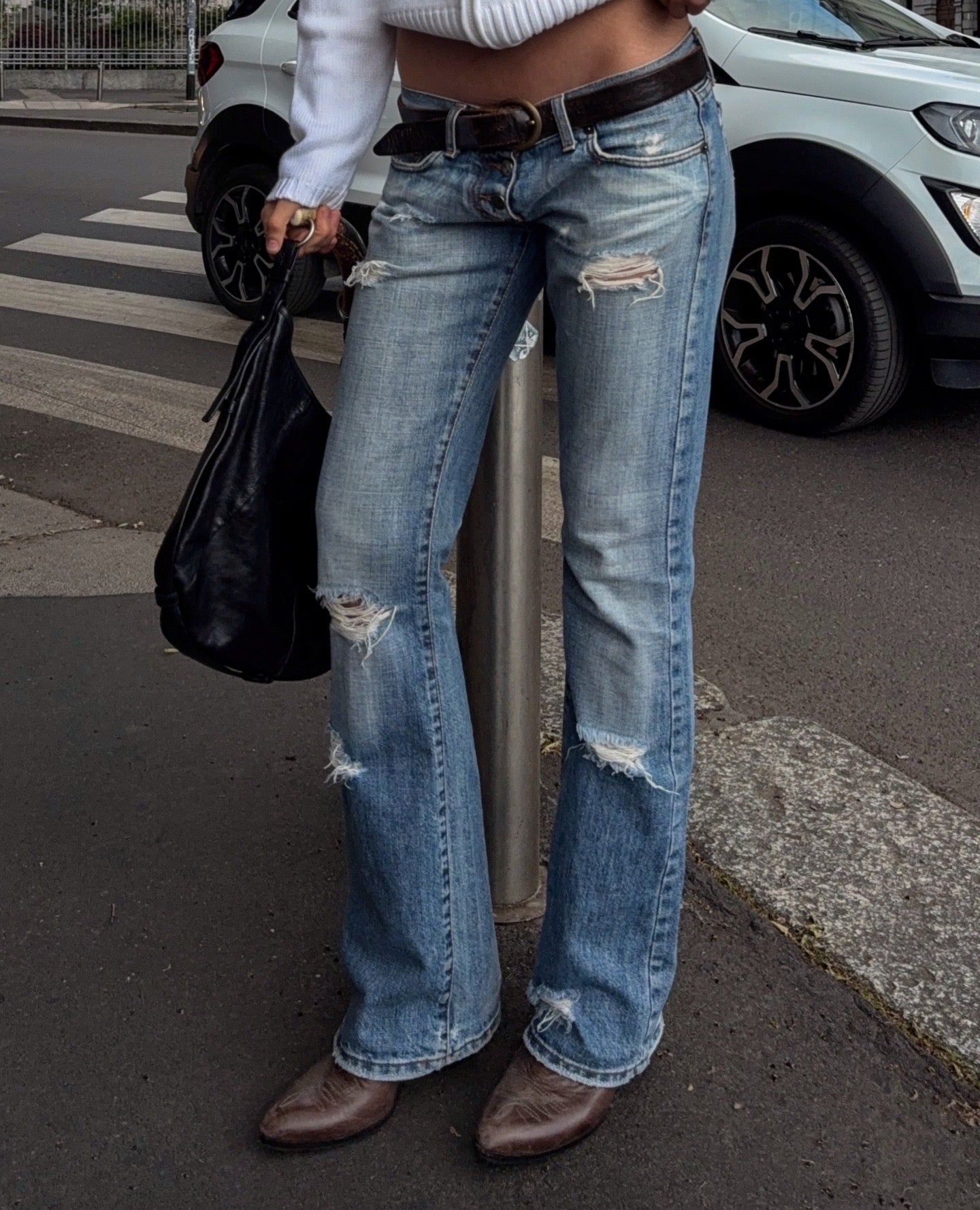 Low waist bootcut jeans