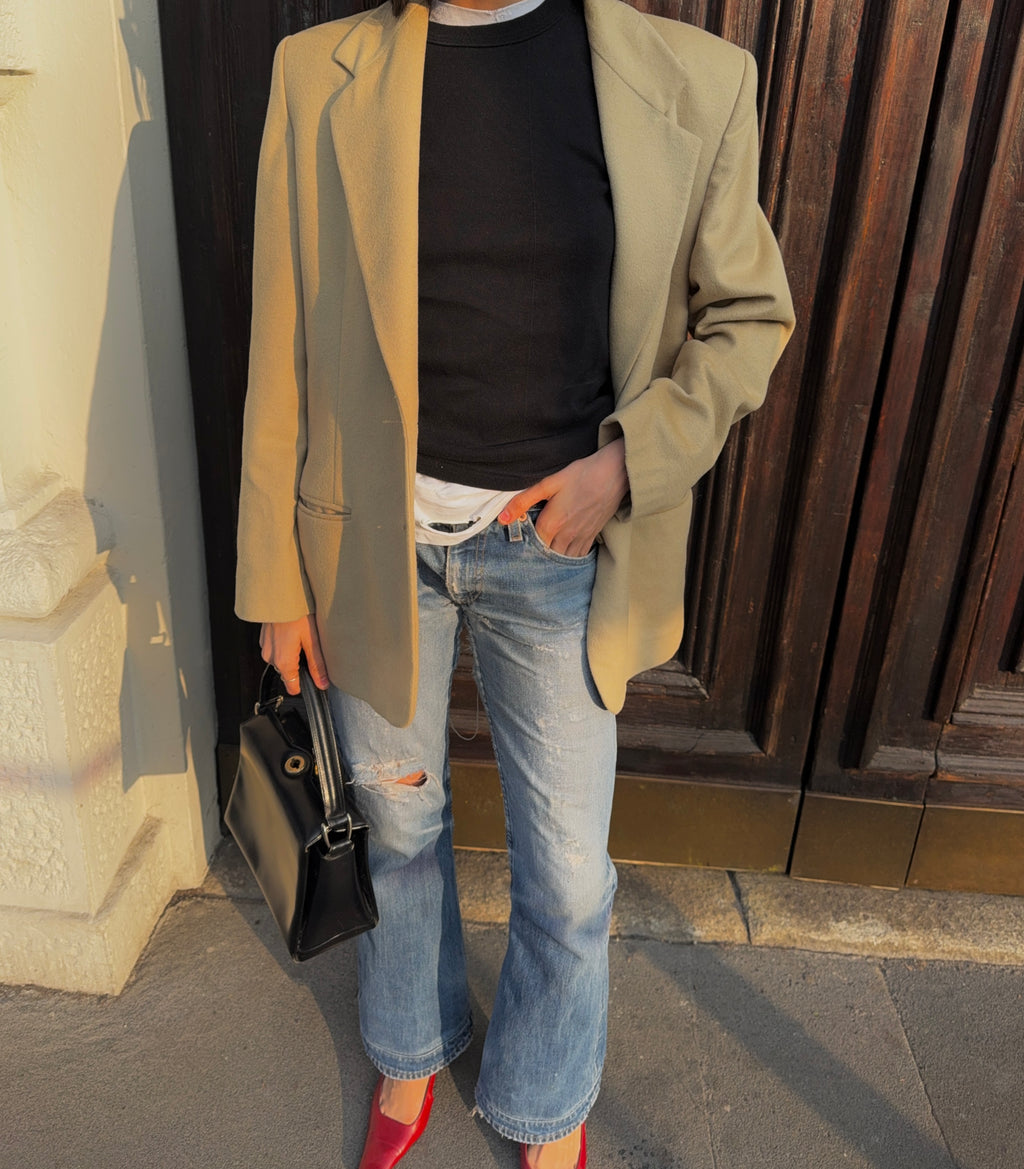 Camel wool blazer