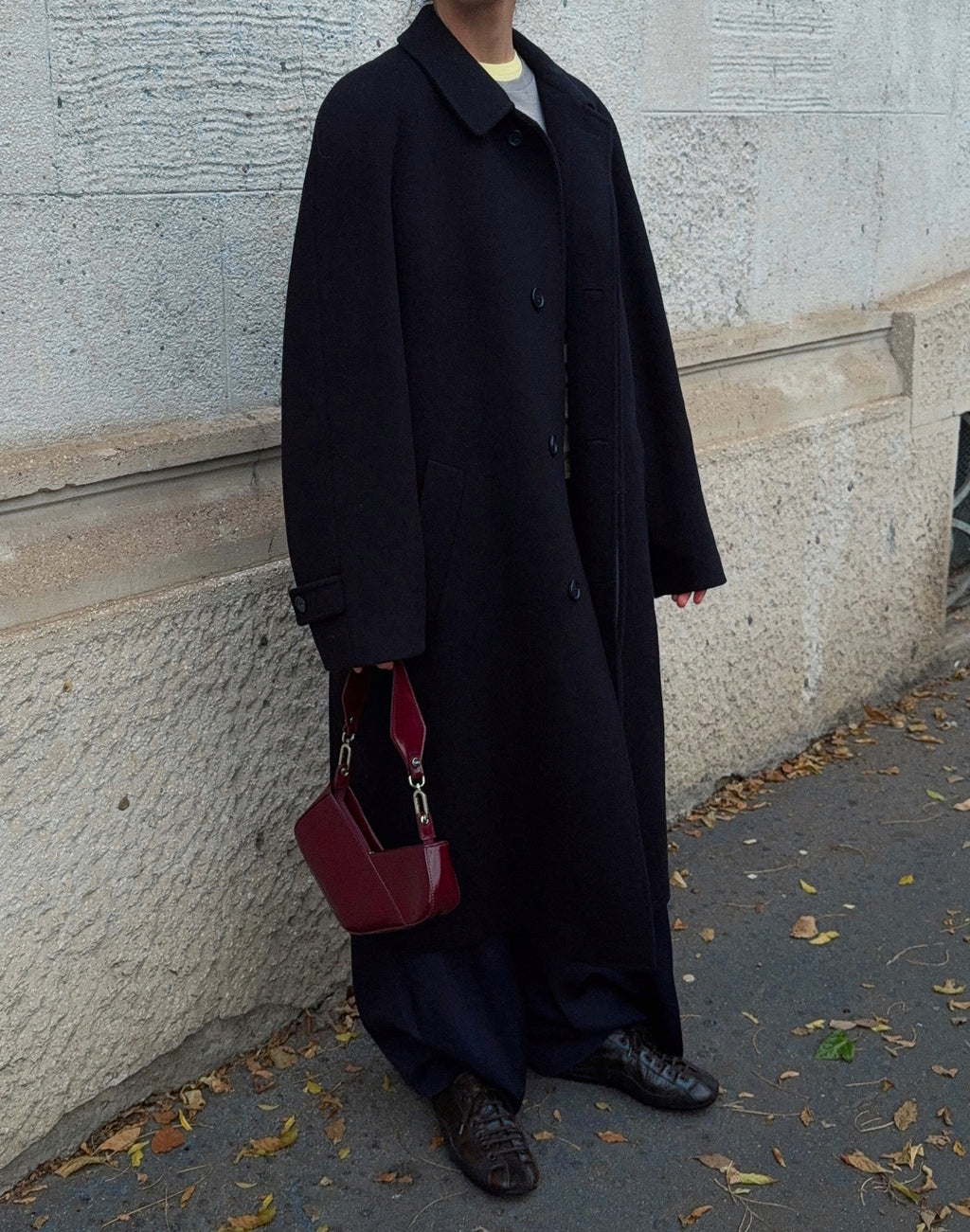 Blue collar coat