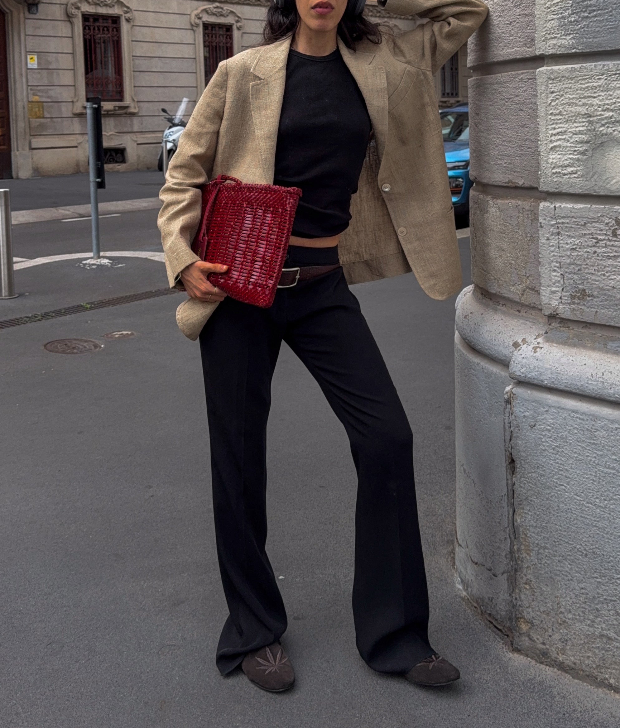 100% linen blazer
