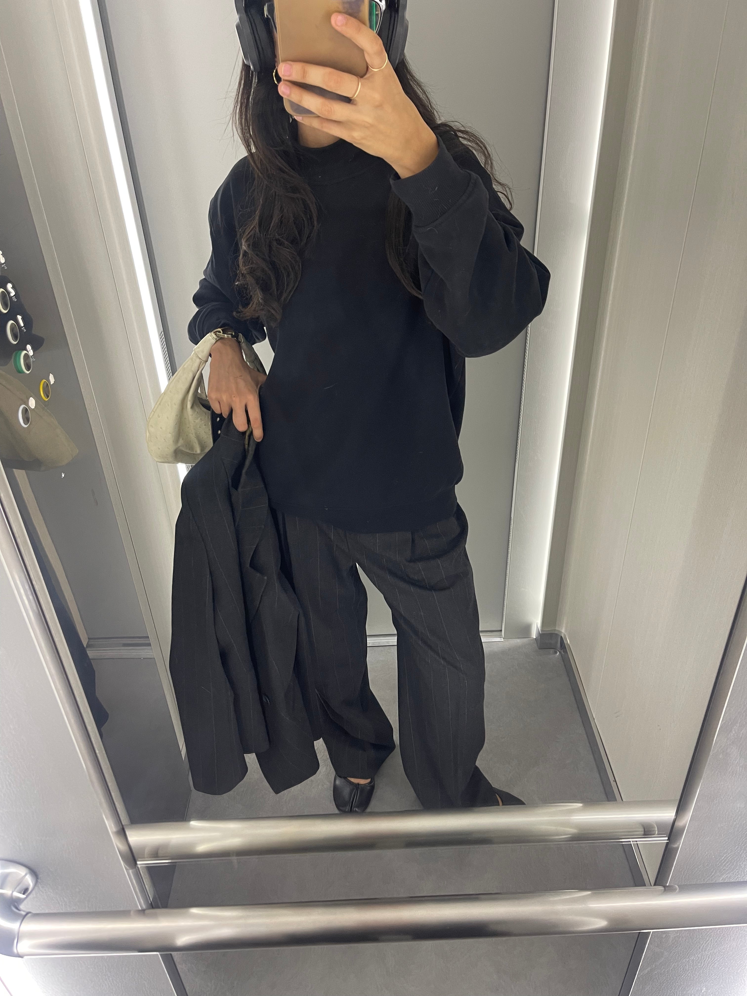 Gessato suit