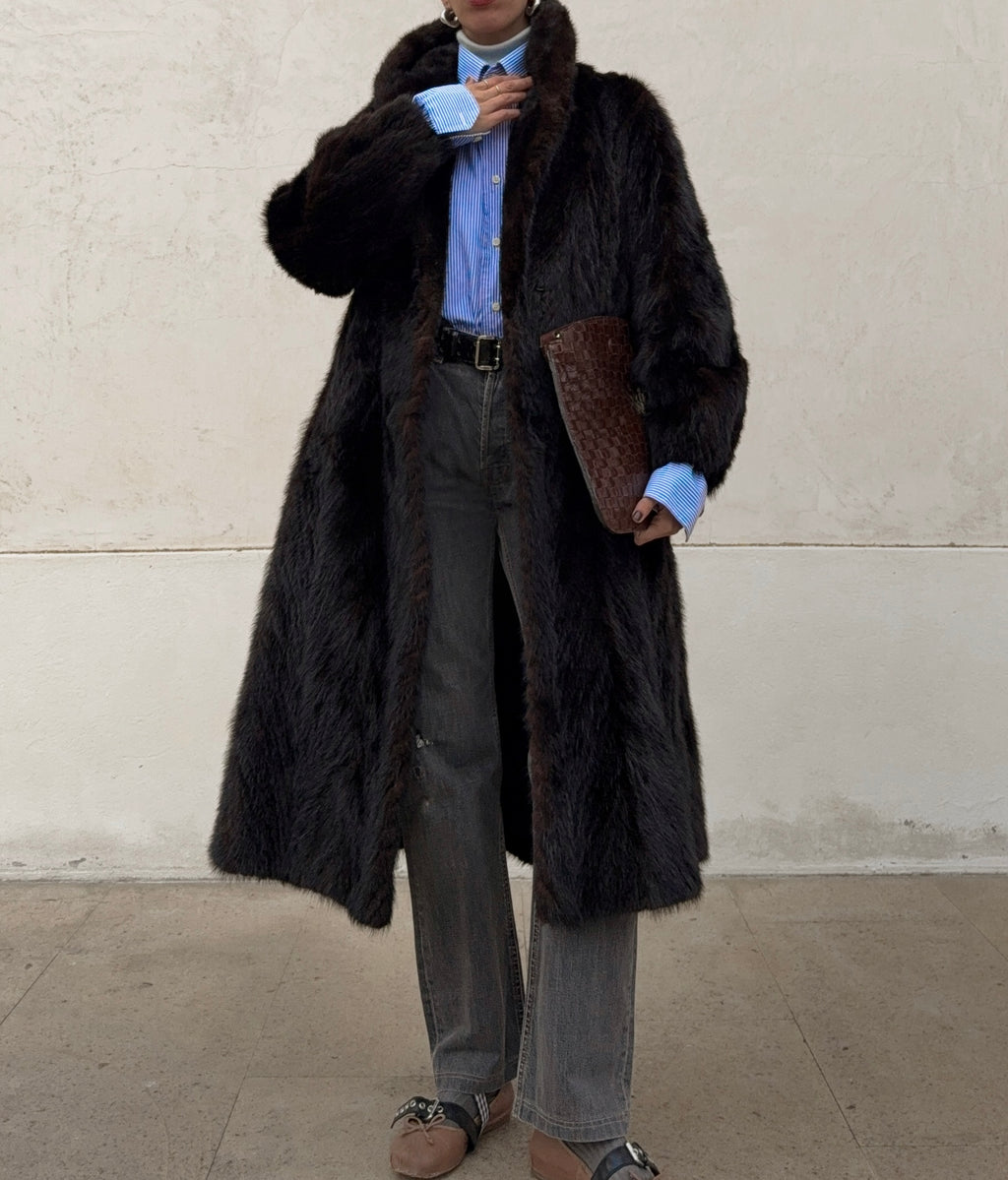Mink fur coat