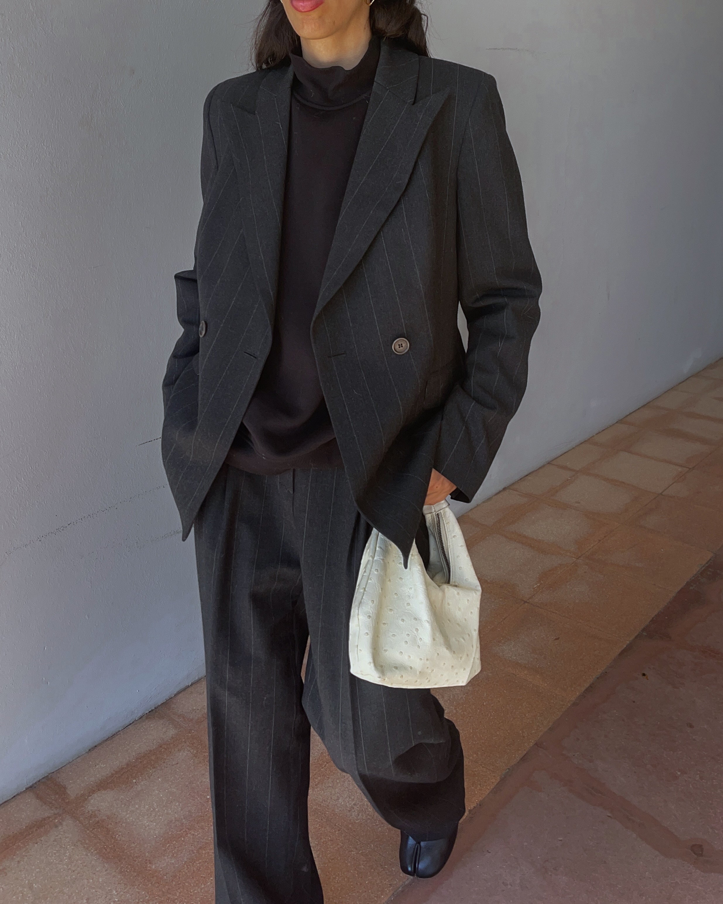 Gessato suit