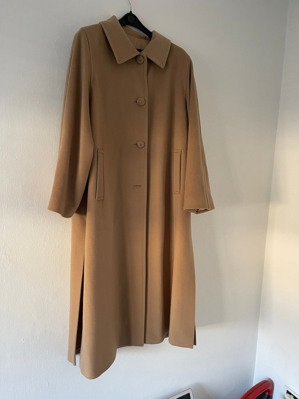 Long camel coat