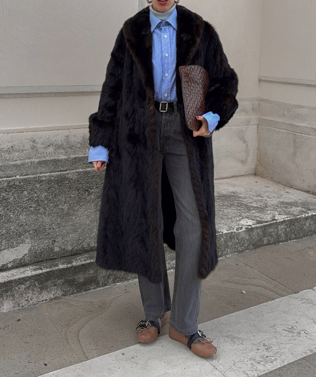 Mink fur coat