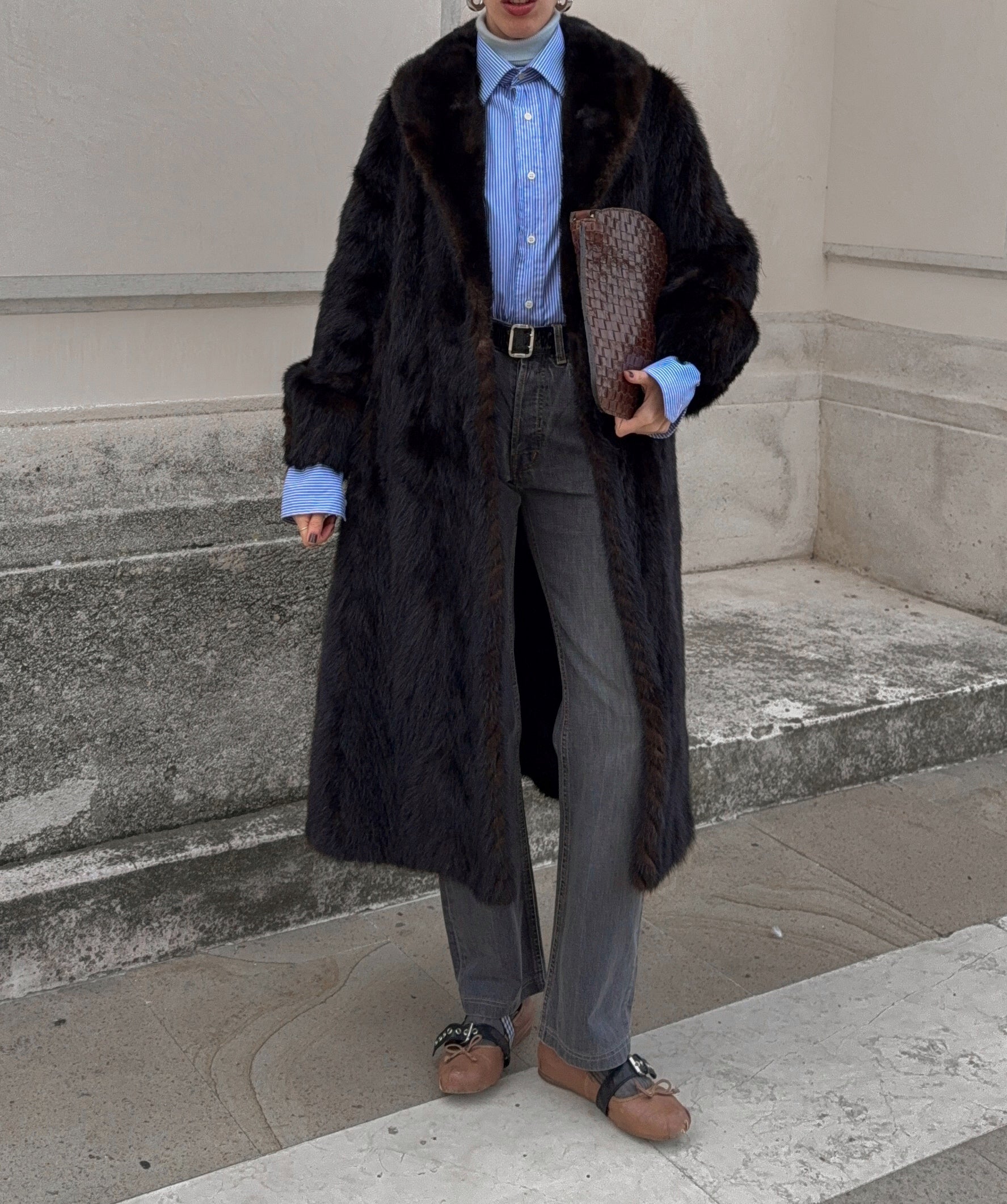 Mink fur coat