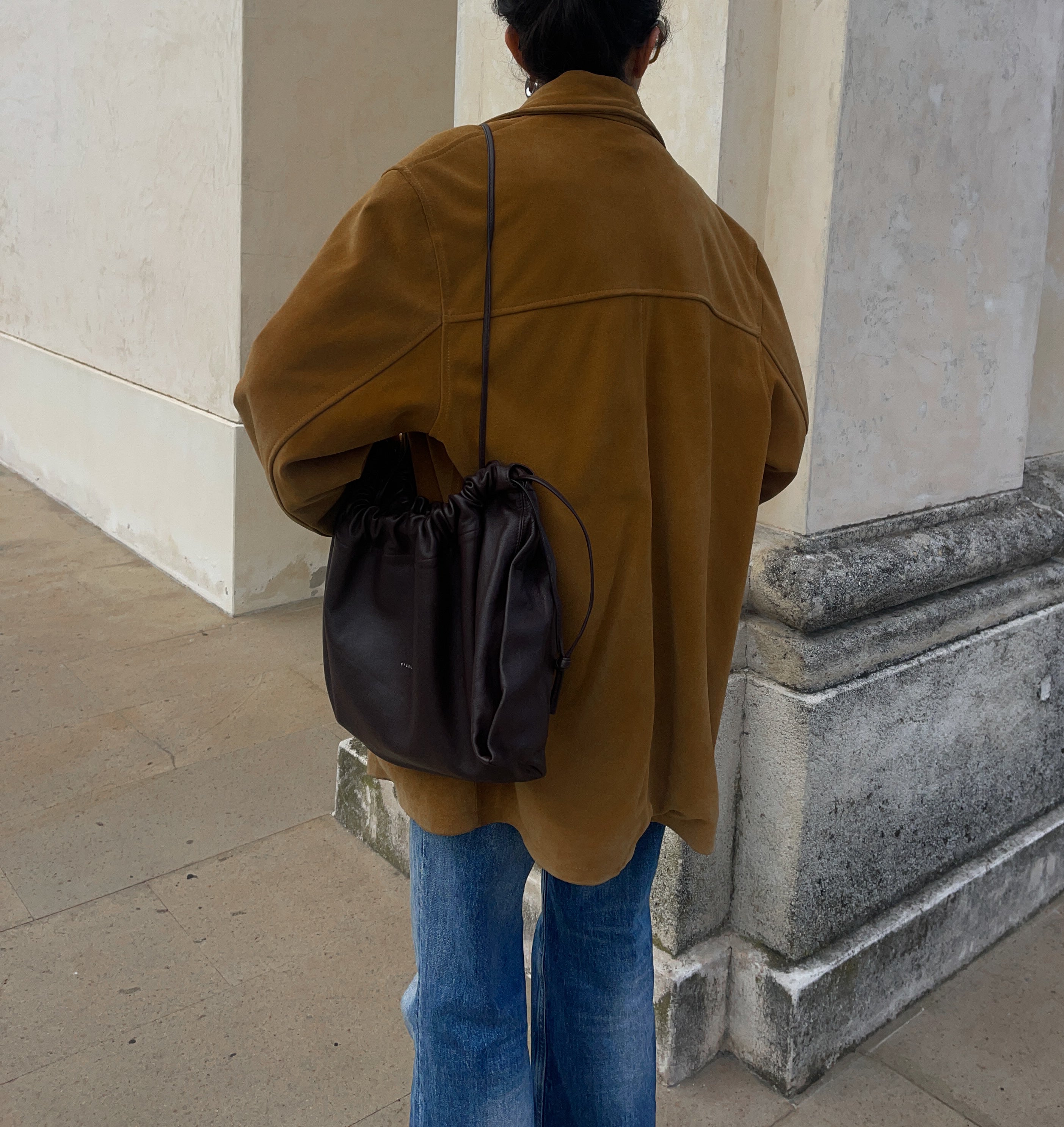 Suede leather jacket
