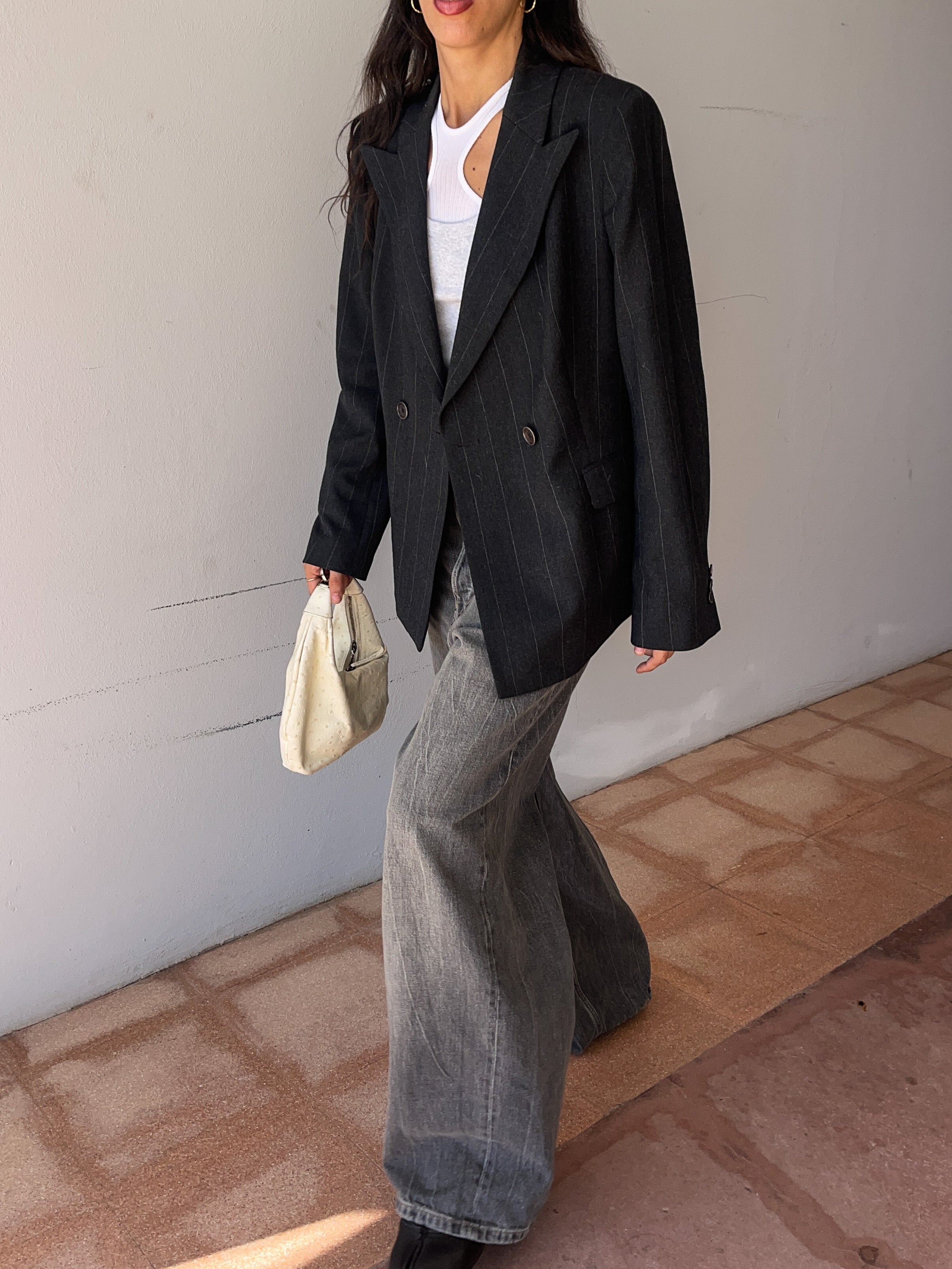 Gessato suit