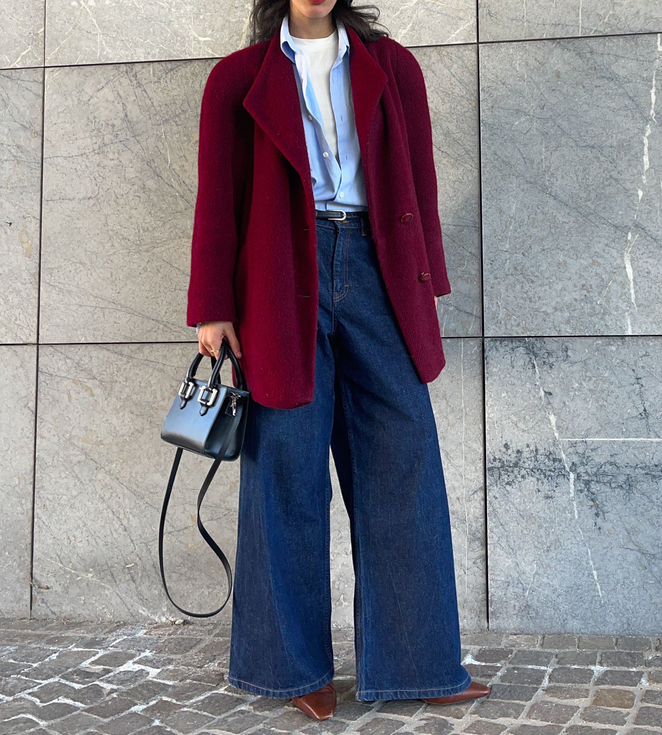 Burgundy VINTAGE short coat