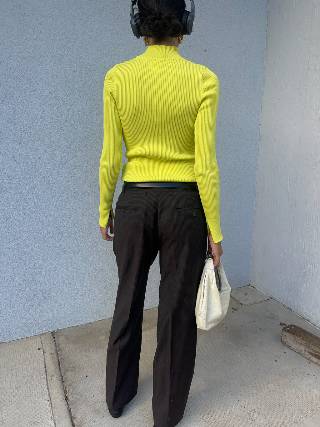 Pinstripe trousers