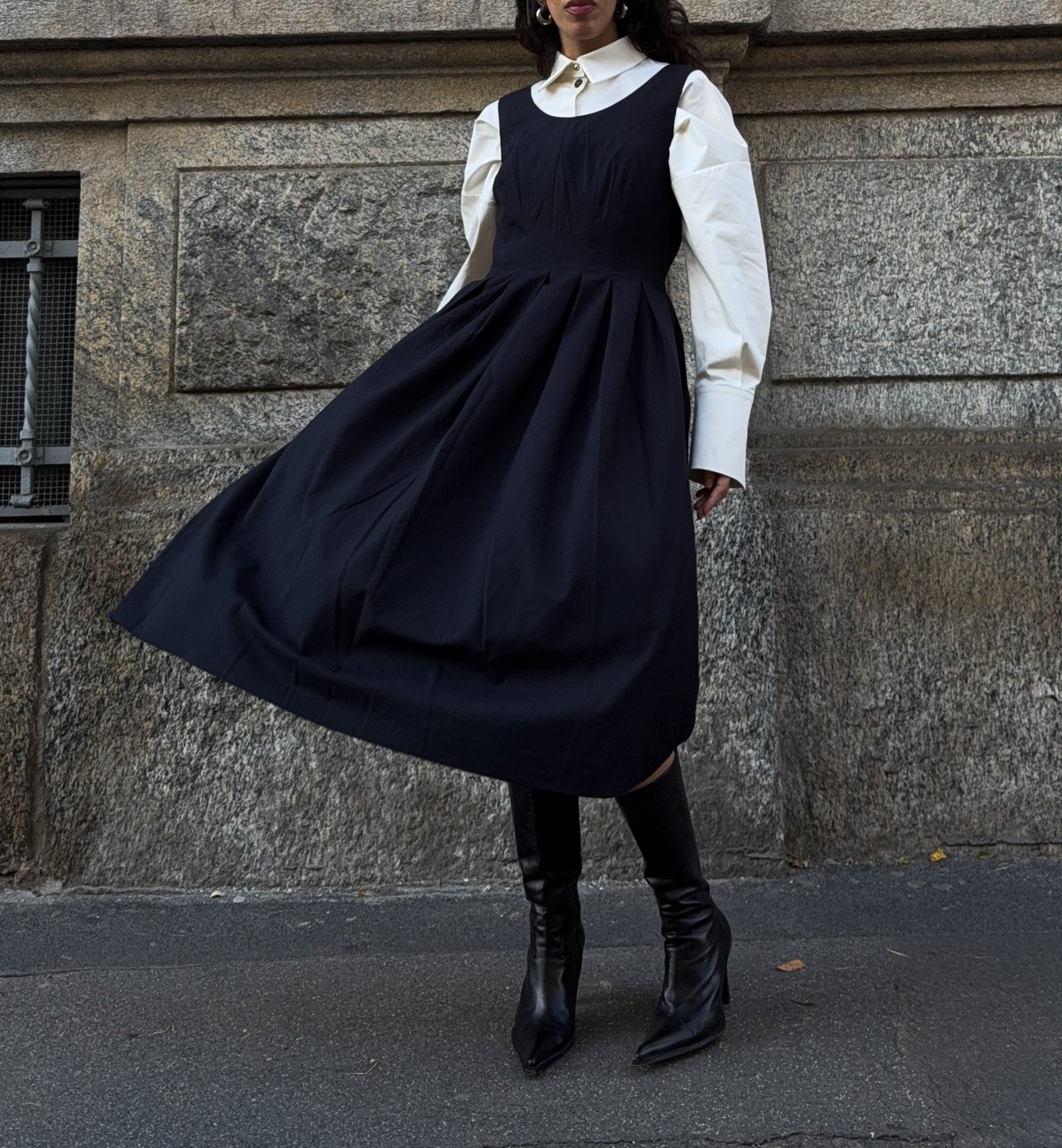 Fresco di lana Dress