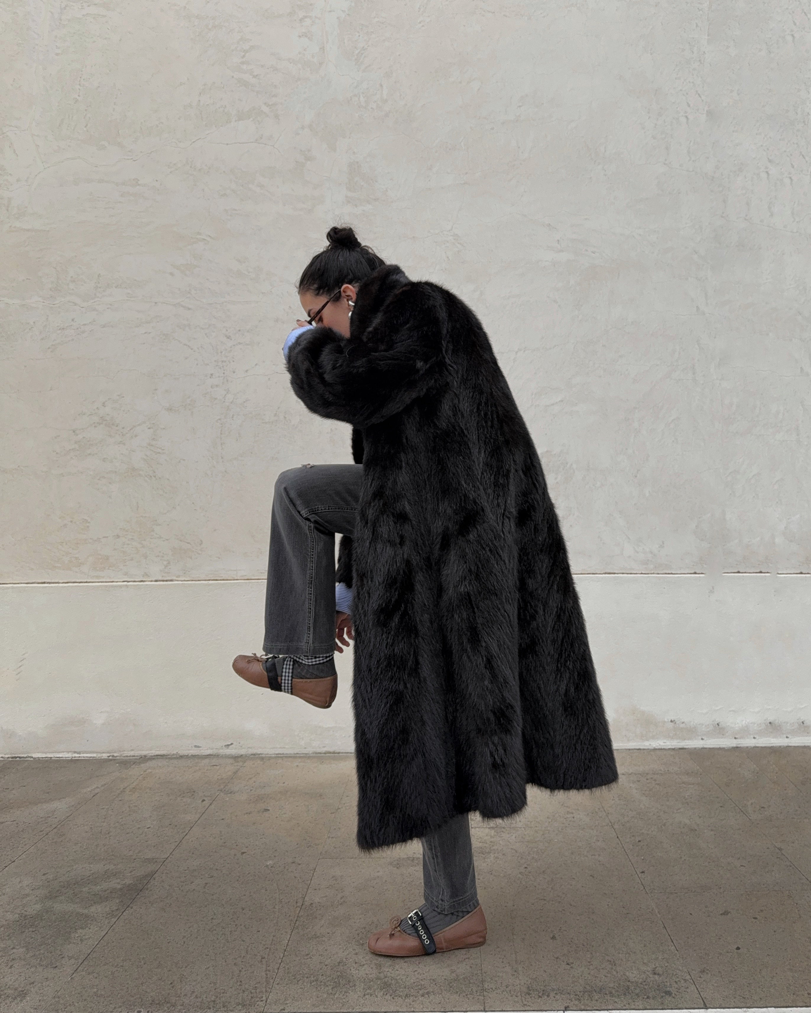 Mink fur coat