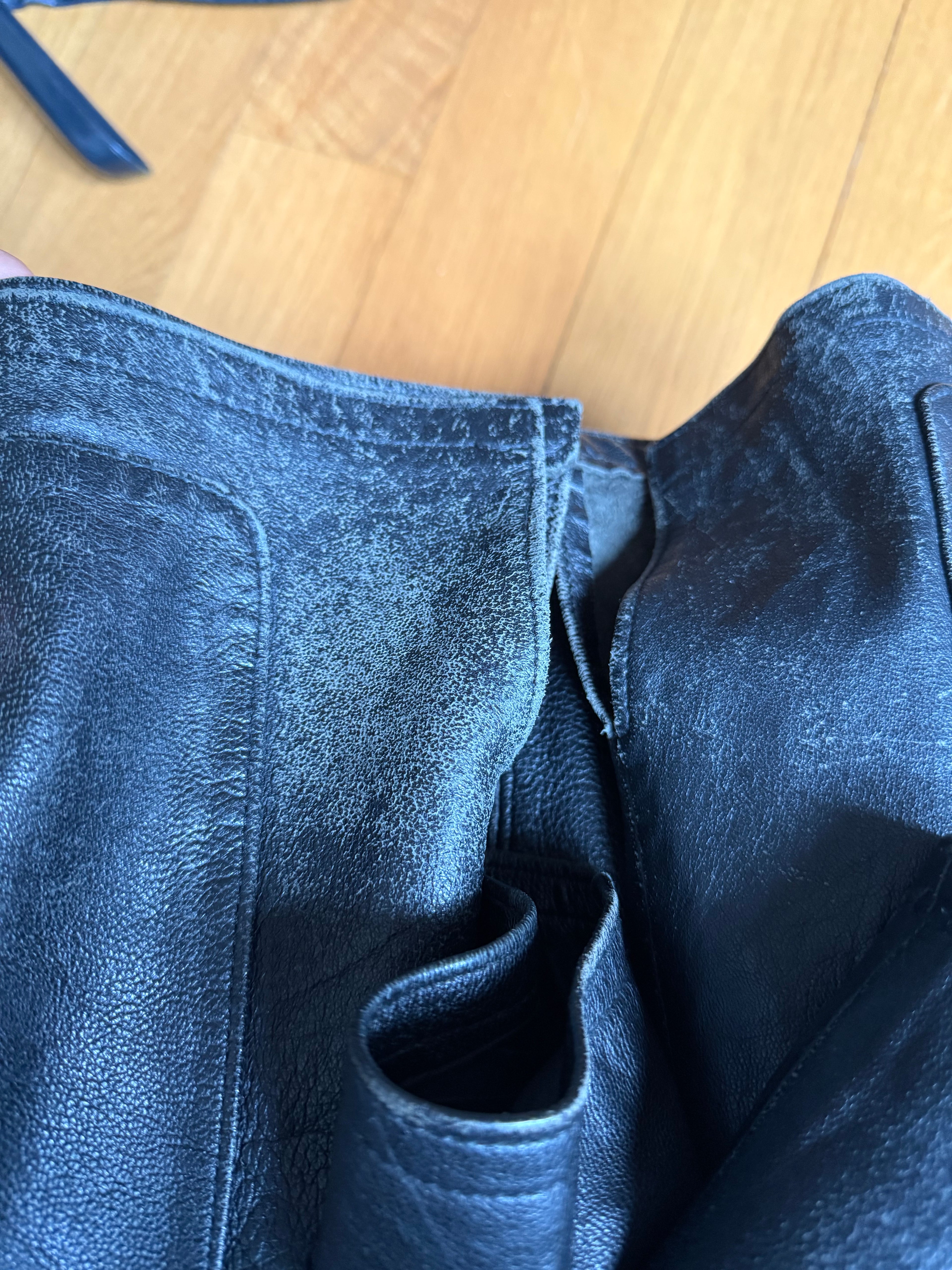 DISTRESSED Leather jacket