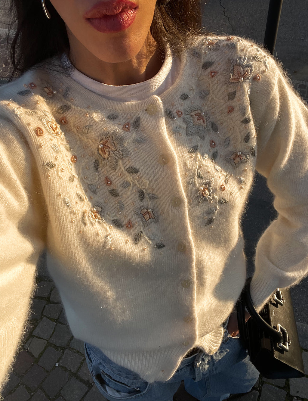Angora romantic cardigan