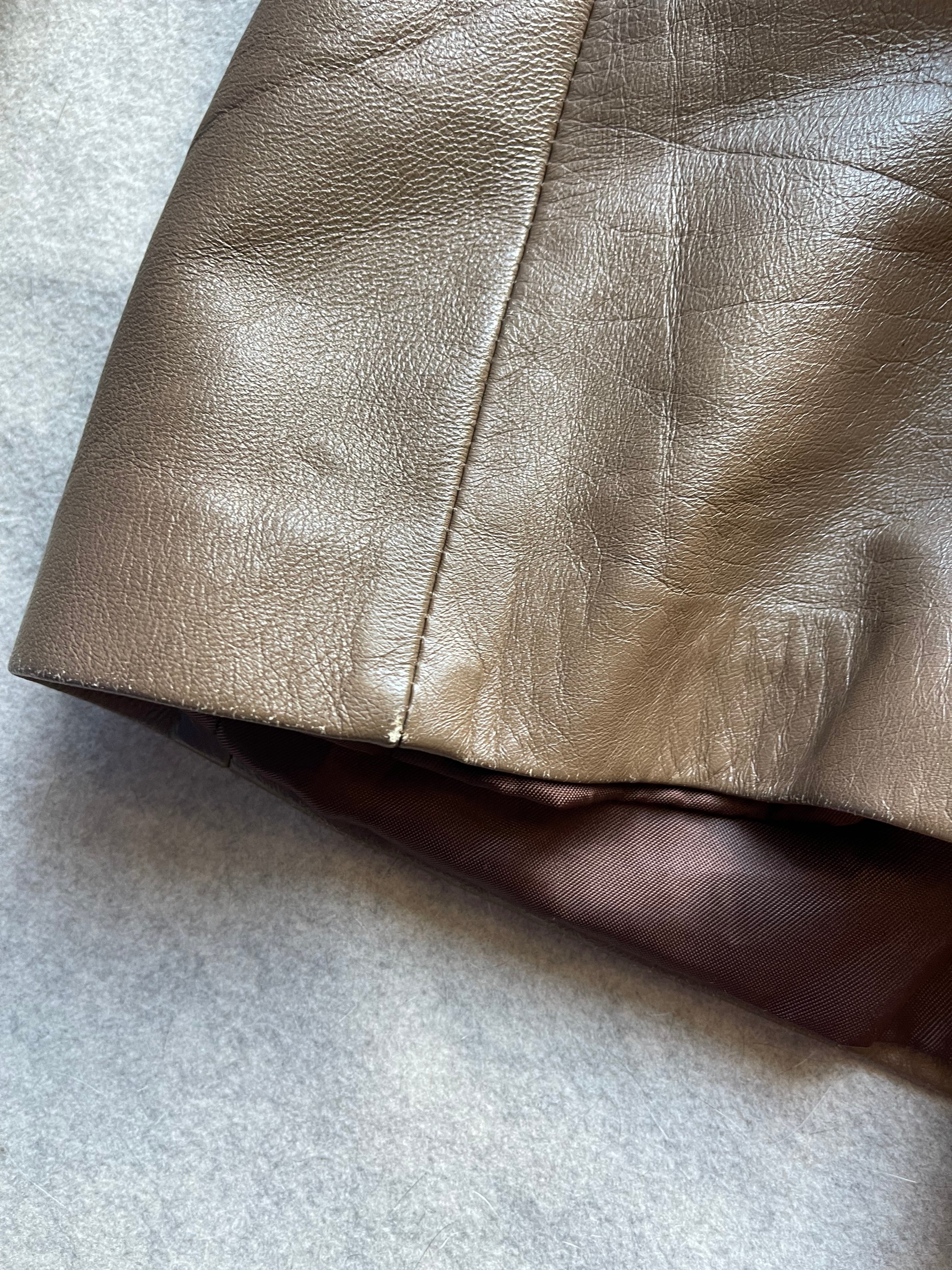 Leather blazer
