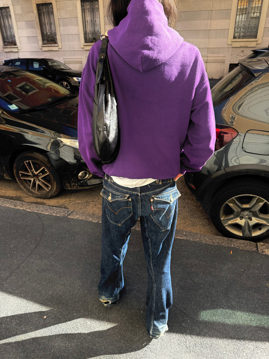 Vintage violet hoodie