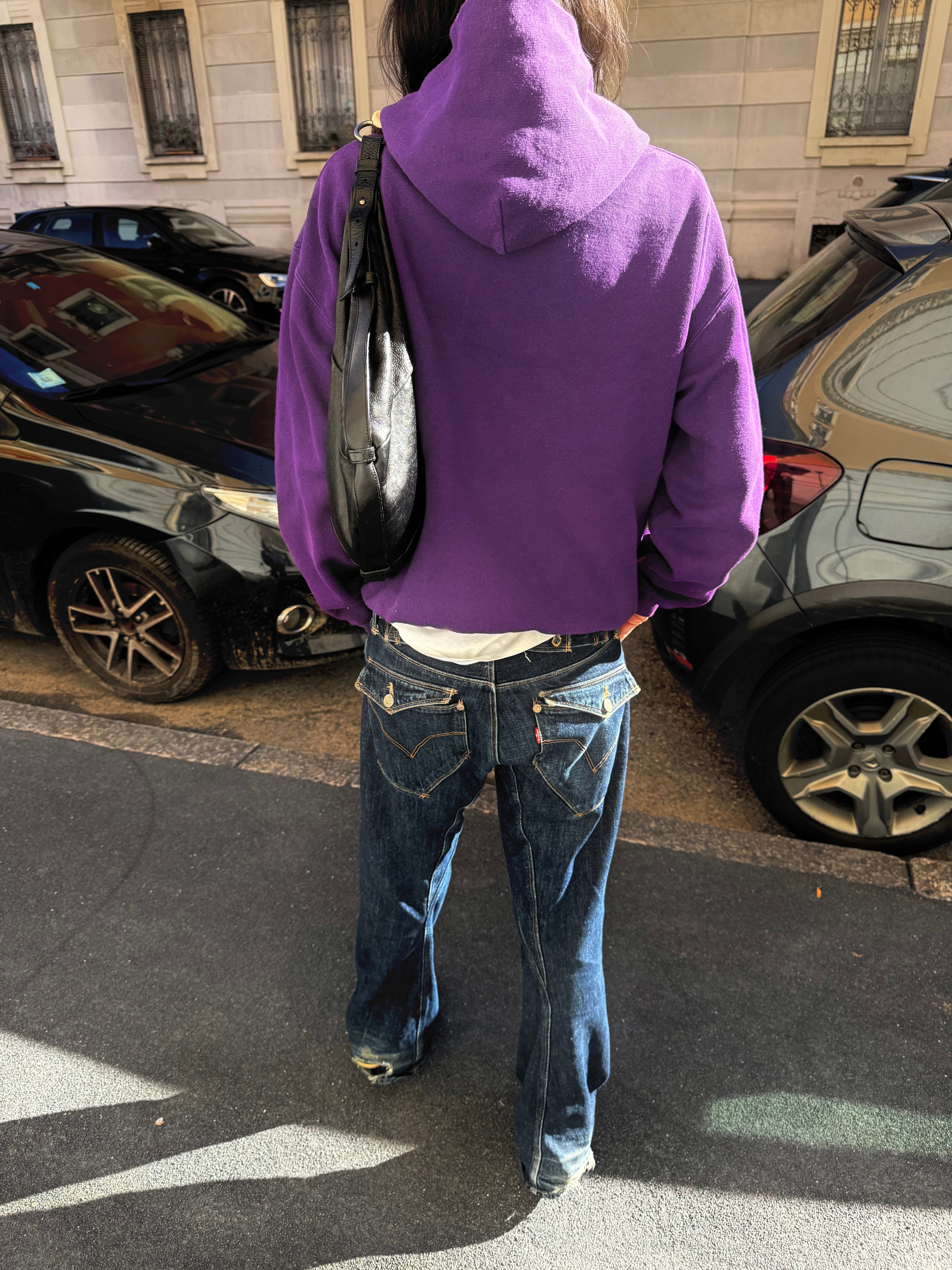Vintage violet hoodie
