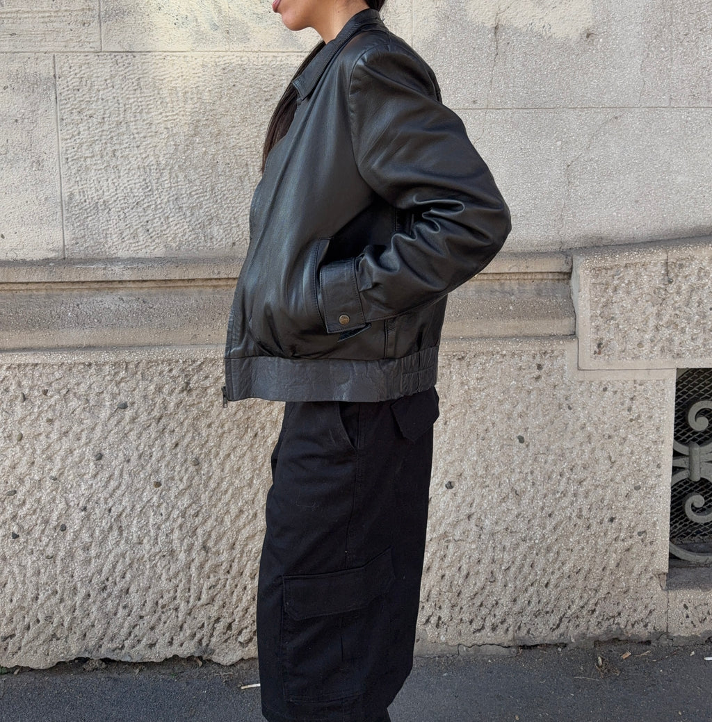 Leather jacket/ bomber