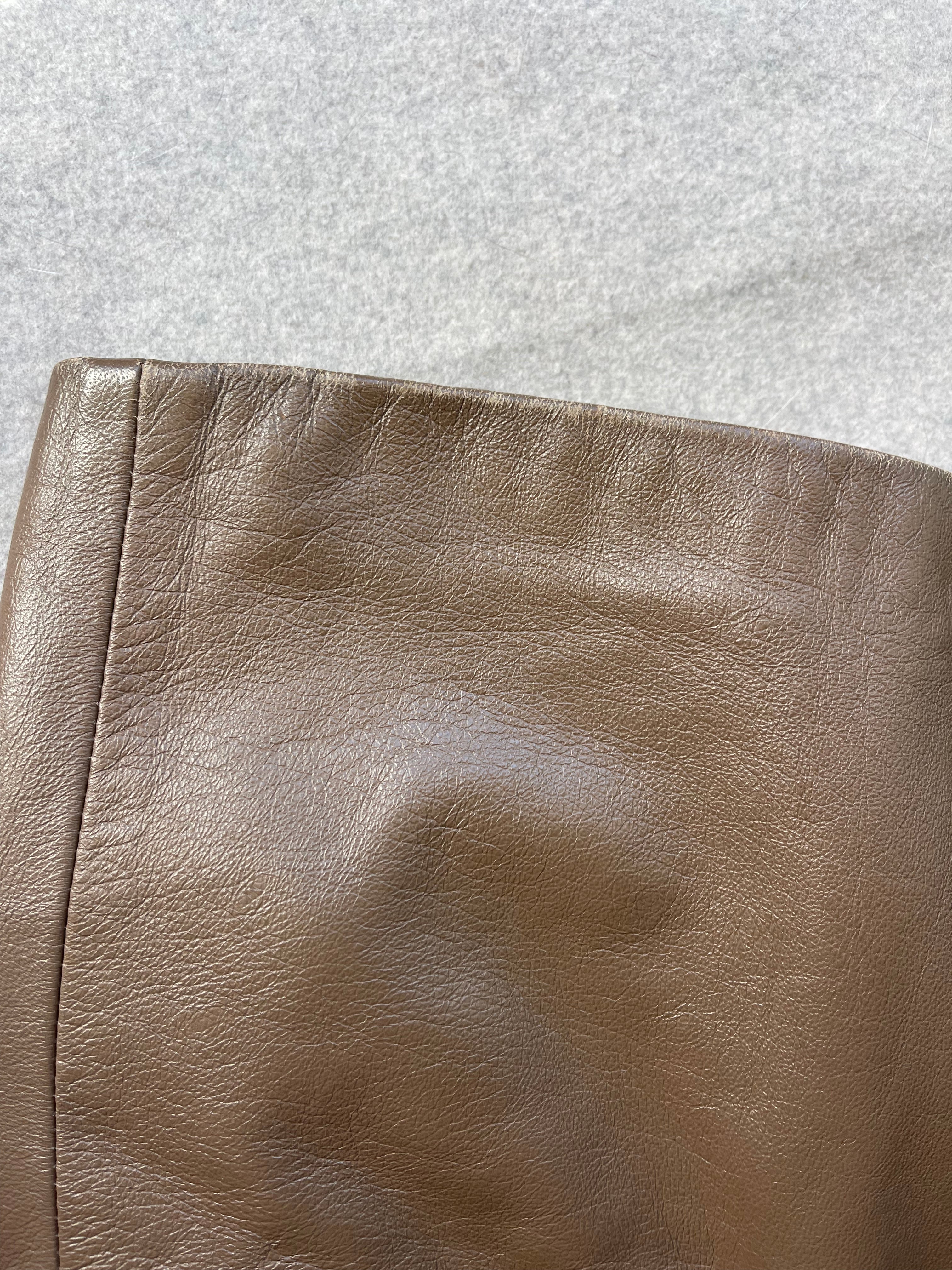Leather blazer