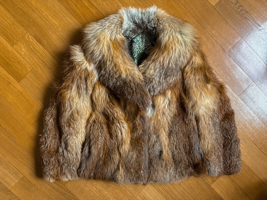 Fox fur vintage jacket