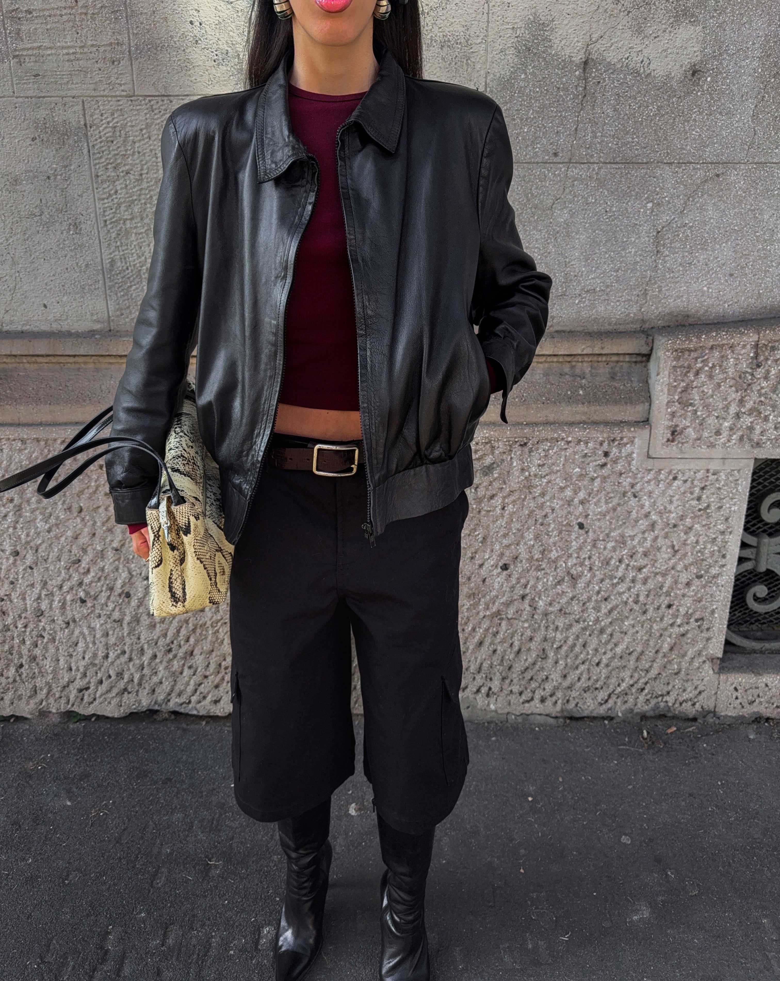Leather jacket/ bomber
