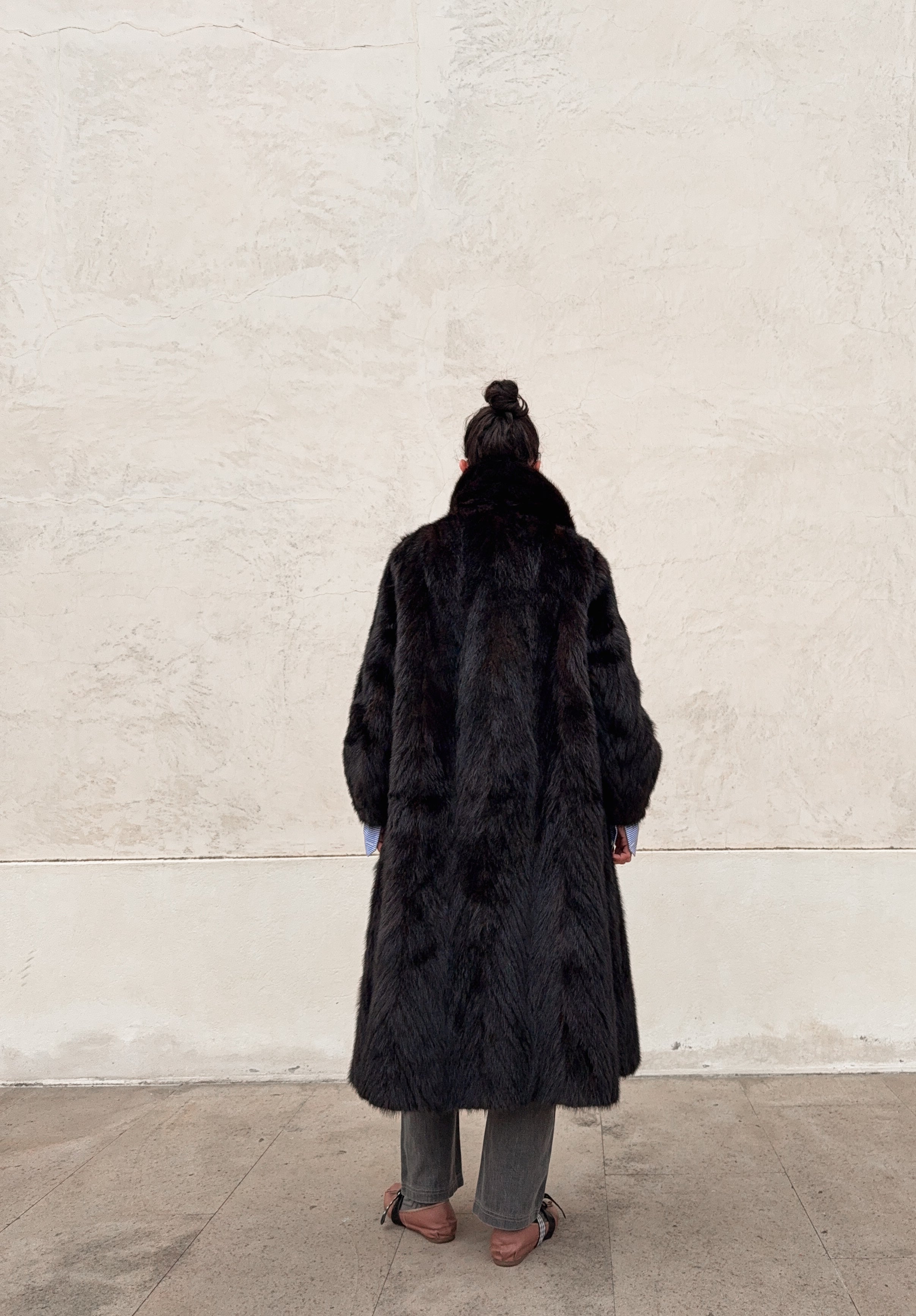 Mink fur coat