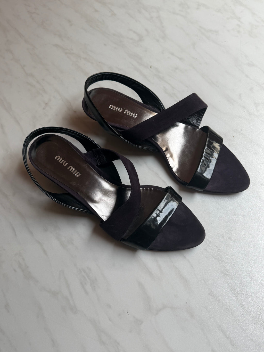 Miu miu violet sandals