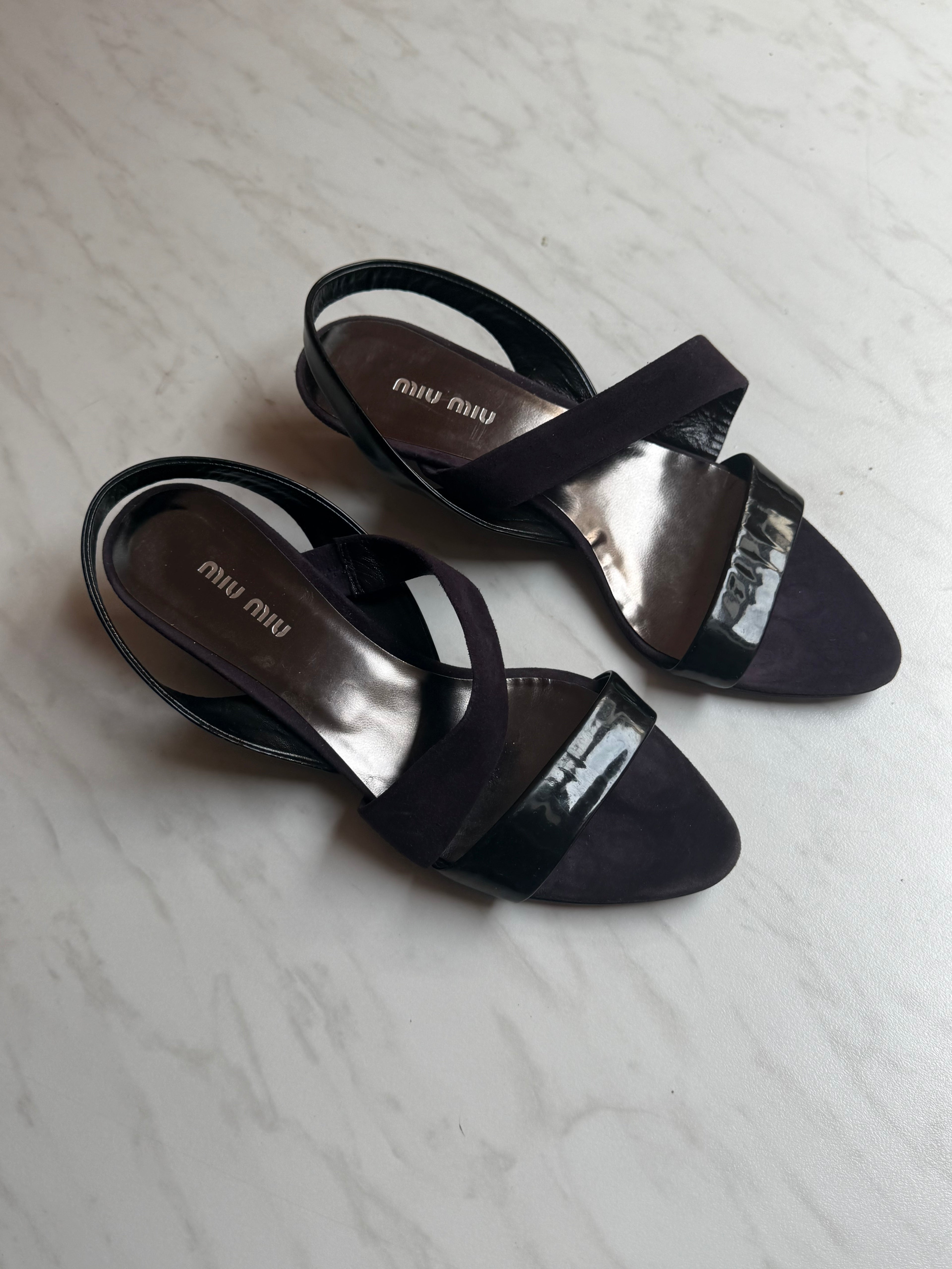 Miu miu violet sandals