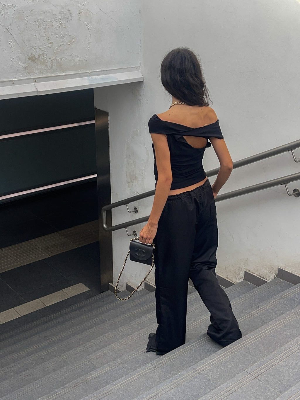 Nylon Black pants