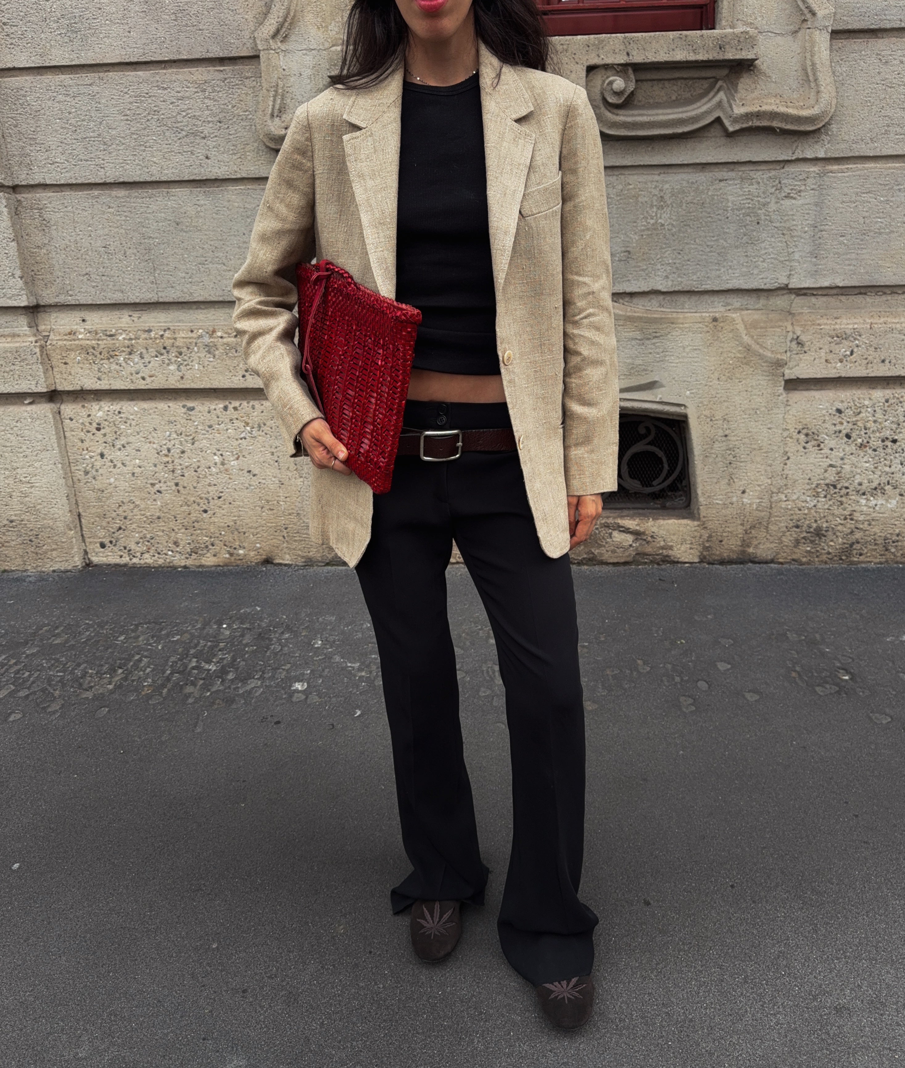 100% linen blazer