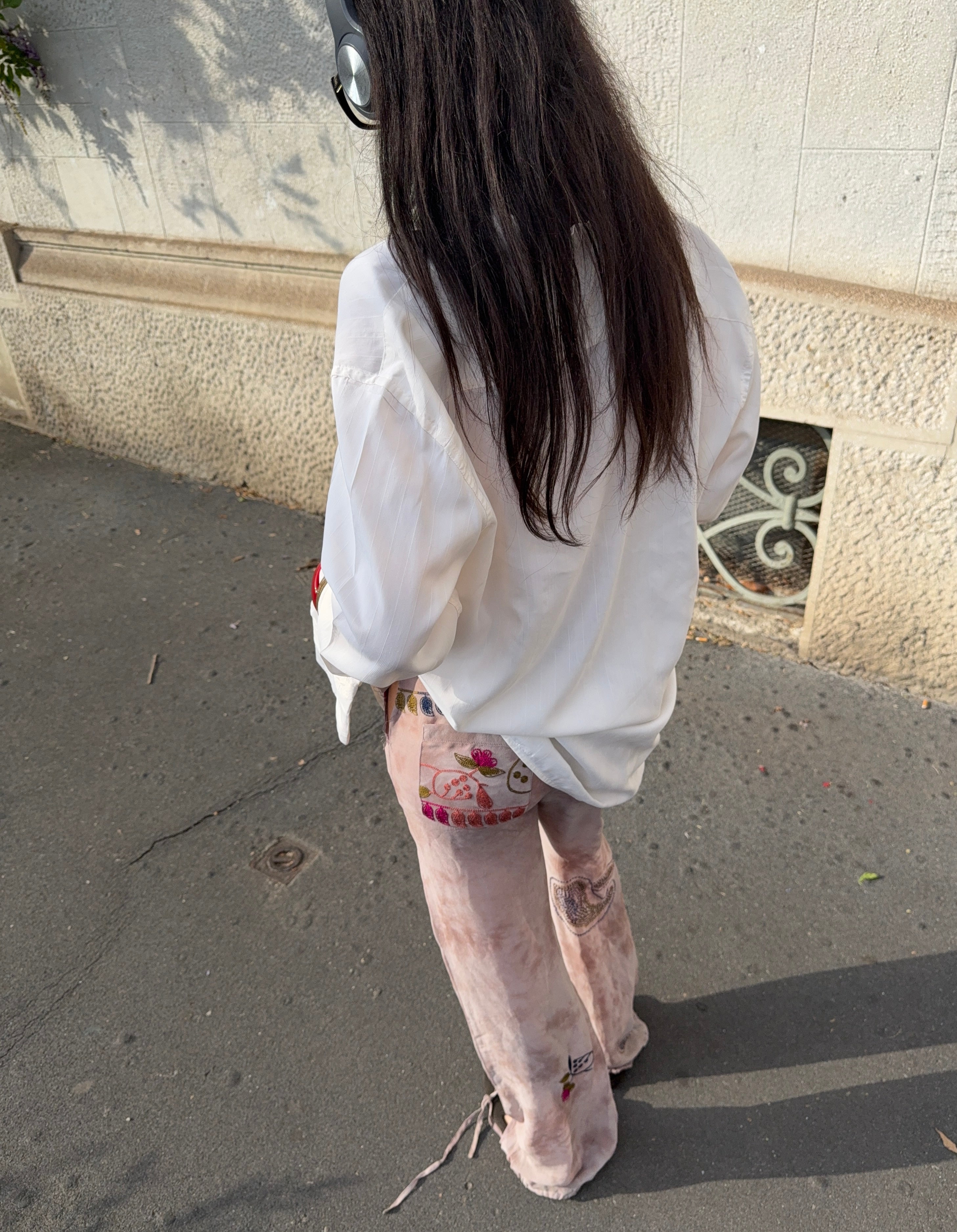 100 silk trousers