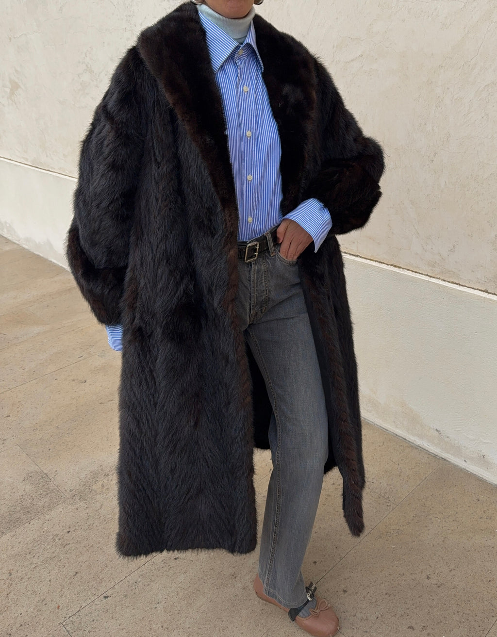 Mink fur coat