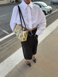 100%Leather nappa skirt