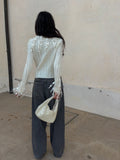 Wool zip top