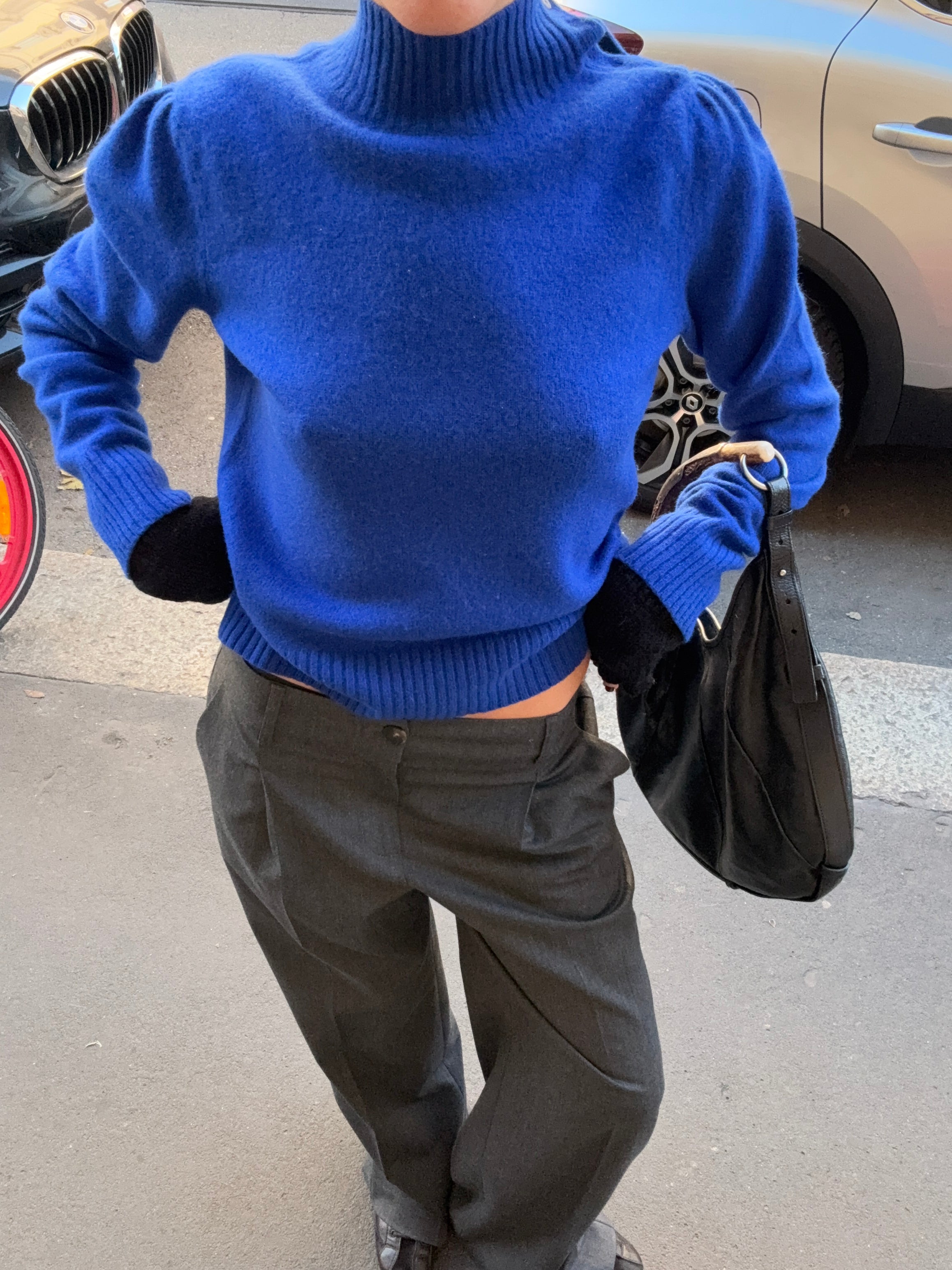 100% lambswool blue jumper