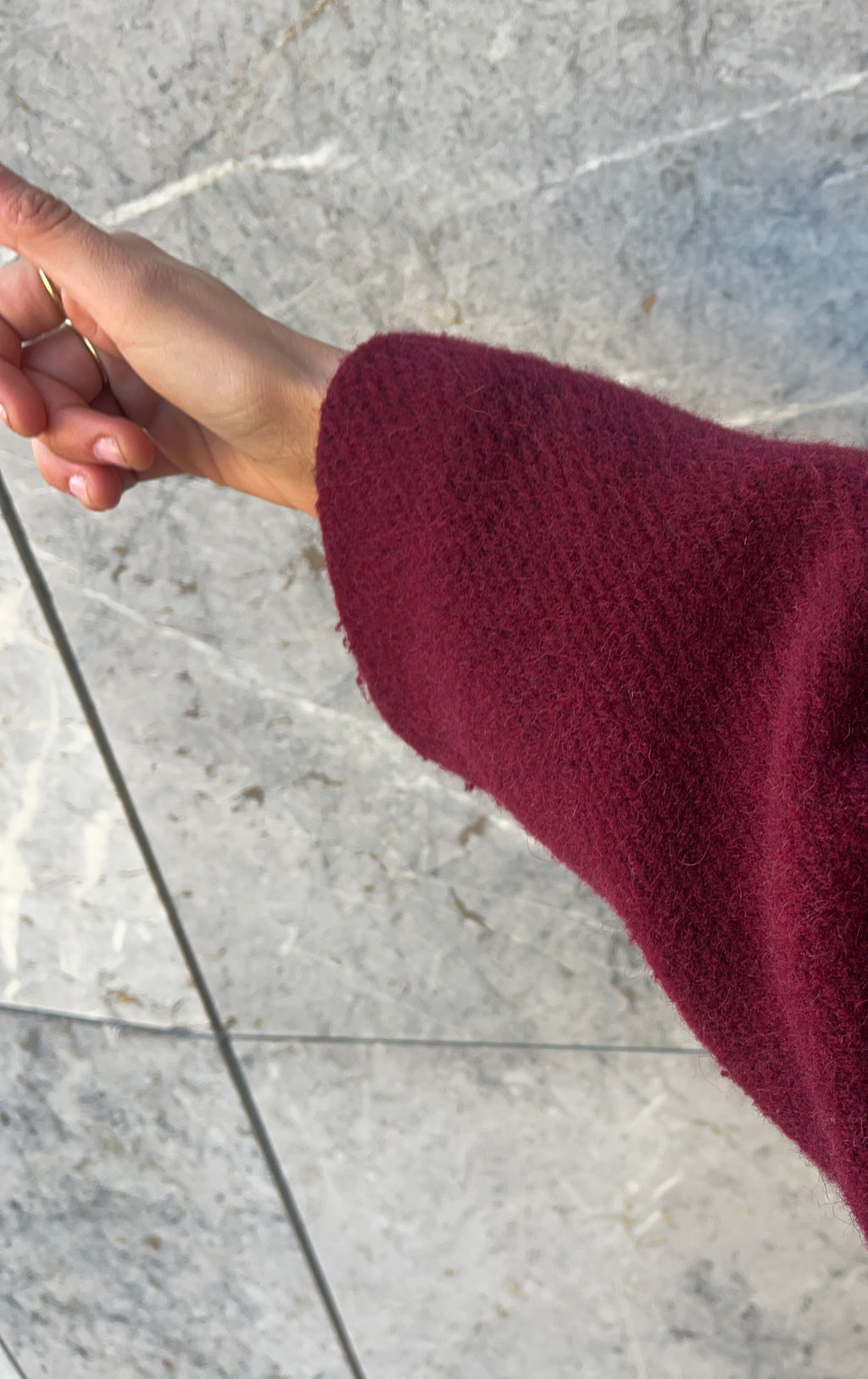 Burgundy VINTAGE short coat