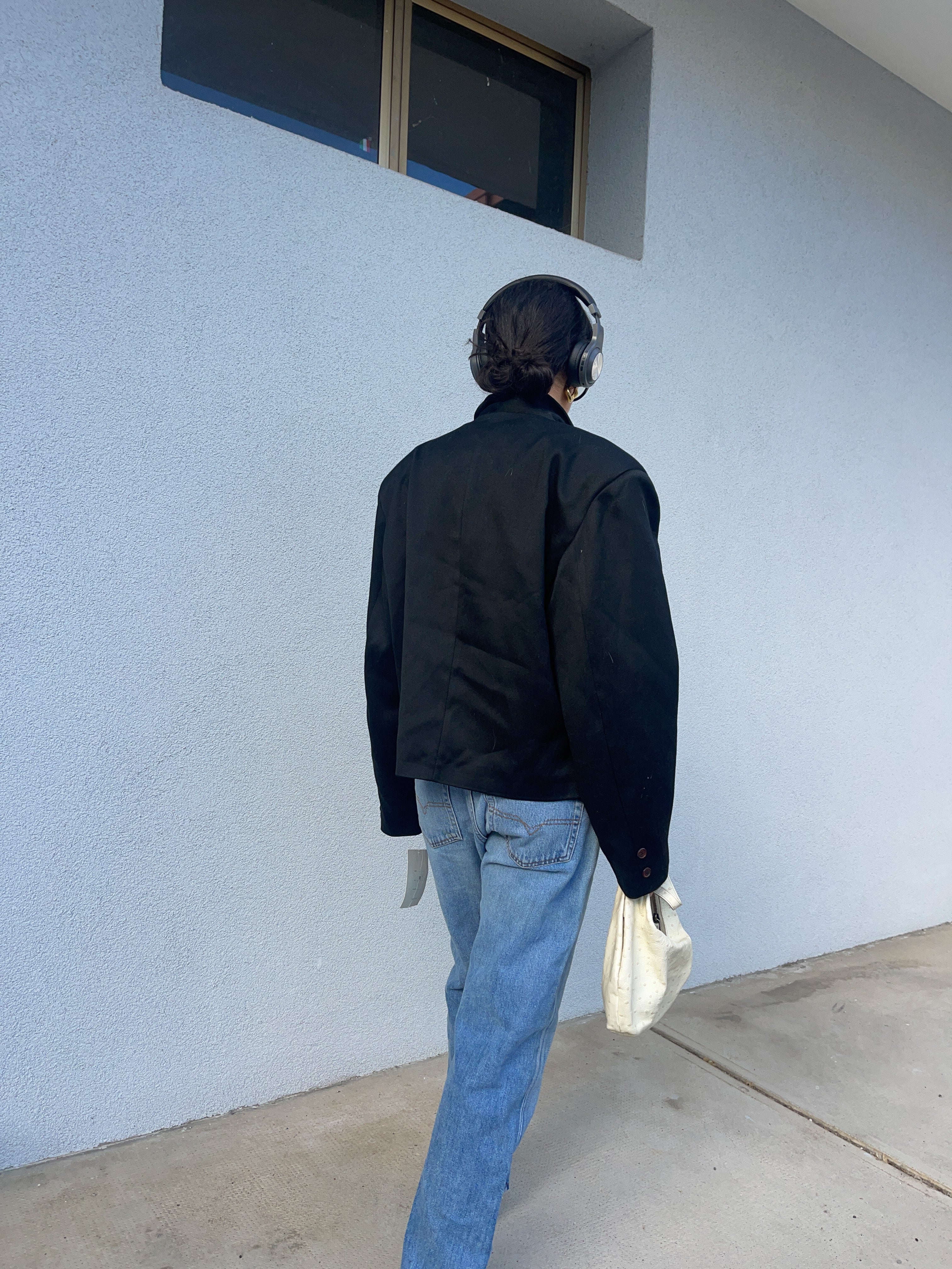 Black over blazer