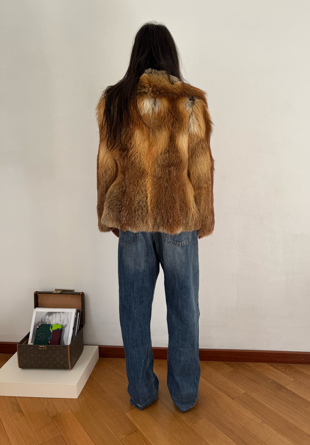 Fox fur vintage jacket