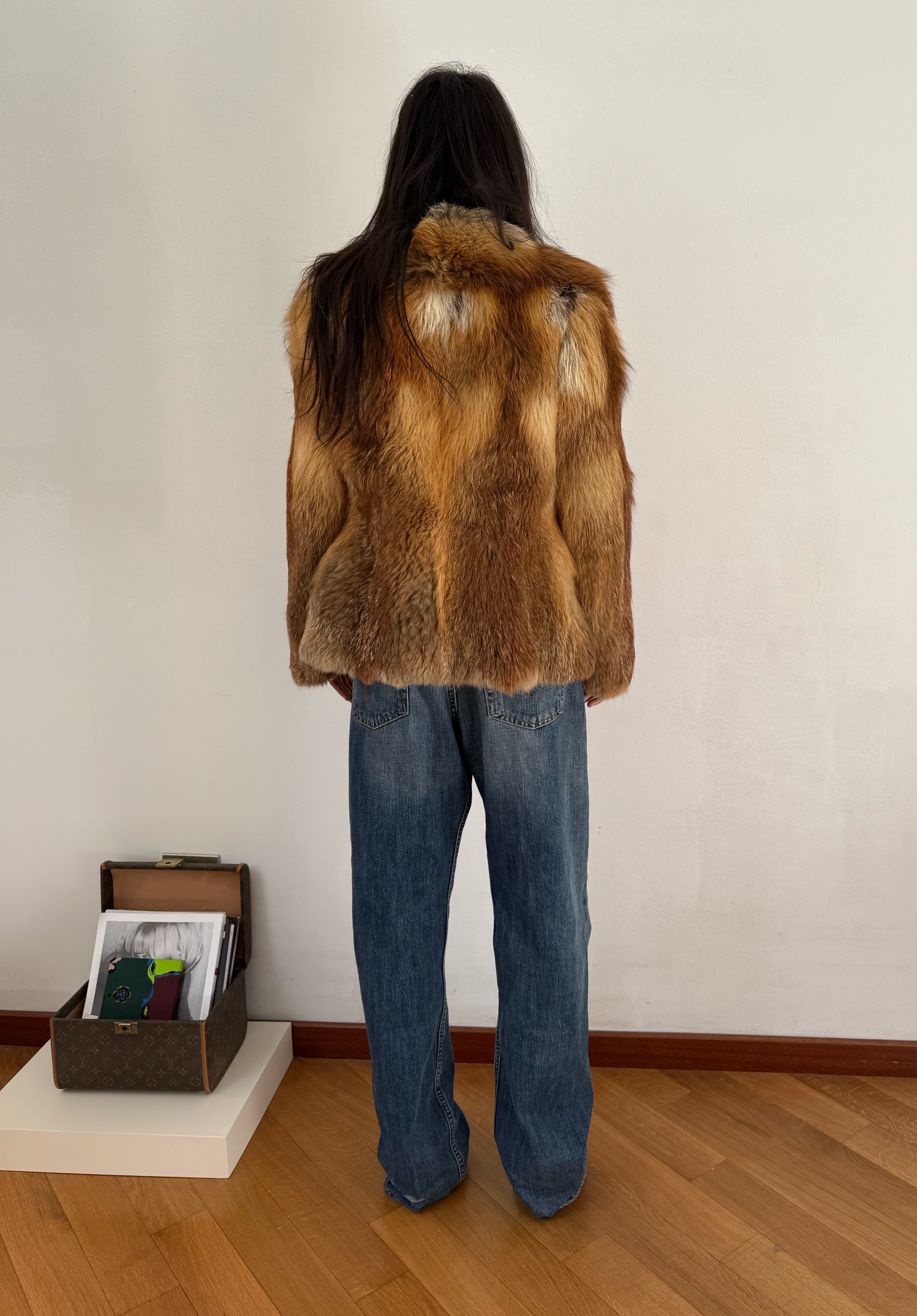 Fox fur vintage jacket