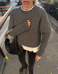 100% wool grey jumper
